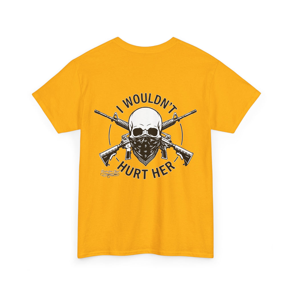 Protective Dad Assault Rifles T-Shirt | Here’s Your Warning