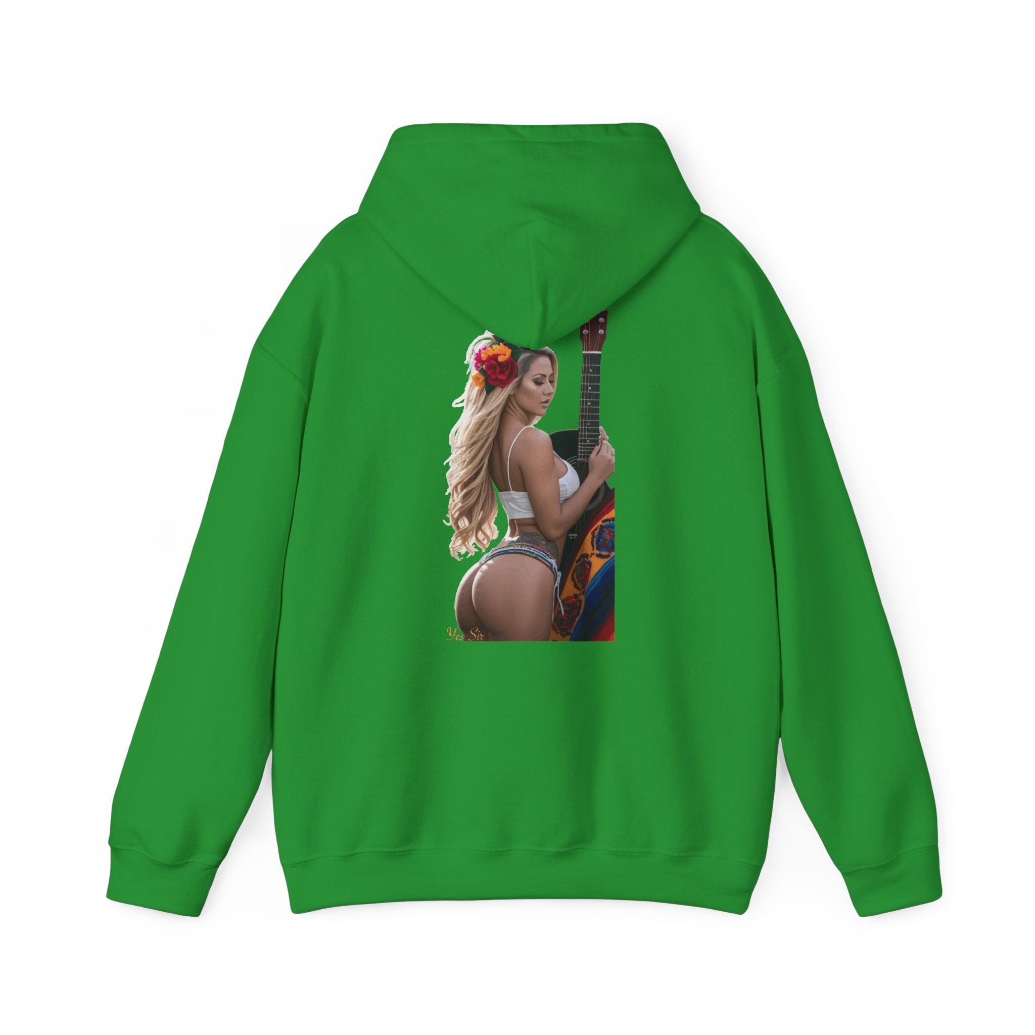 Pretty Flowers Yes Sir Hoodie | Parental Advisory  for the Bearded