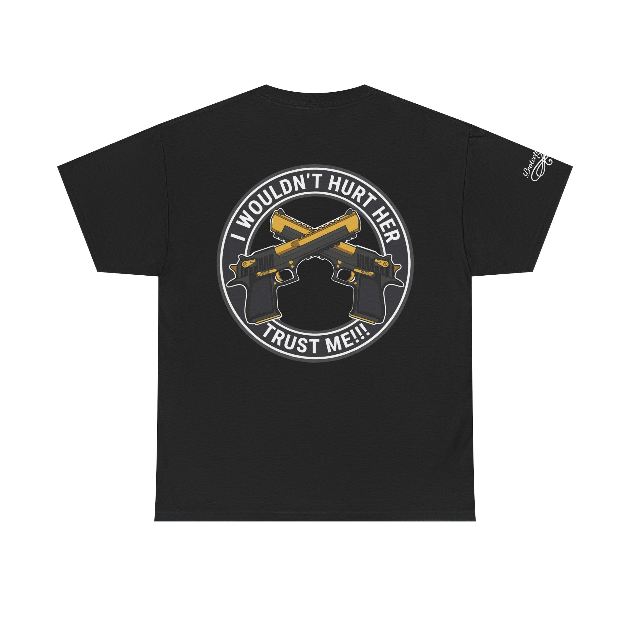 Protective Dad Pistols T-Shirt | Here’s Your Warning
