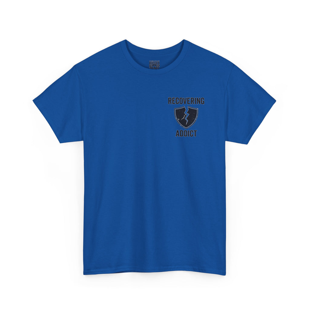 Addicted | Yes Sir T Shirt | Recovering Addict Green Graphic T Shirt