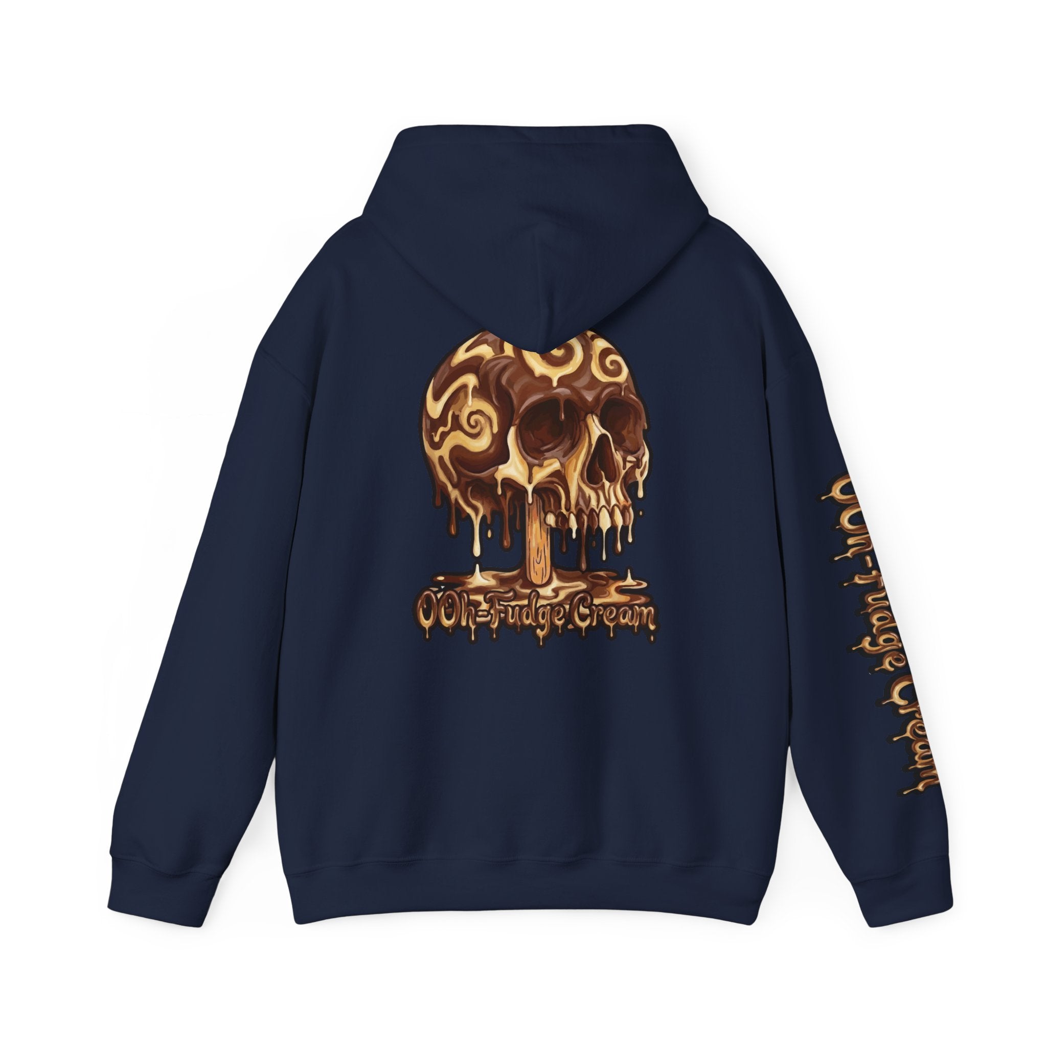 Skullcream-Ooh-Fudge Cream Hoodie | Dripping Skull Graphic
