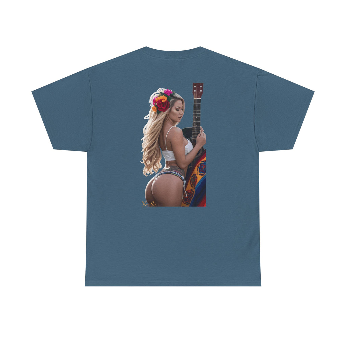Pretty Flowers-Yes Sir T-Shirt | Parental Advisory  for the Bearded