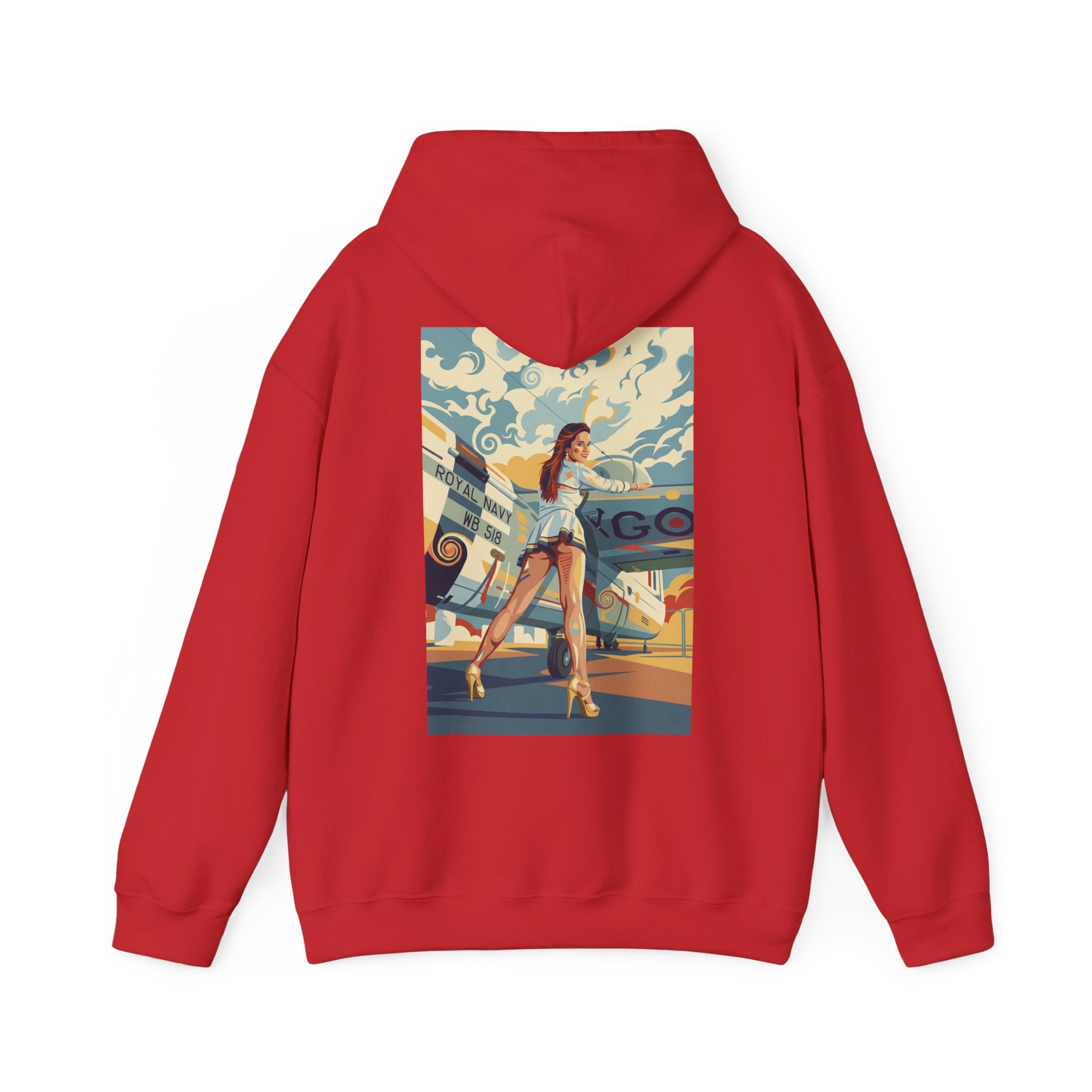 Good Girls-Pin Up Stewardess Hoodie | Parental Advisory  for the Bearded