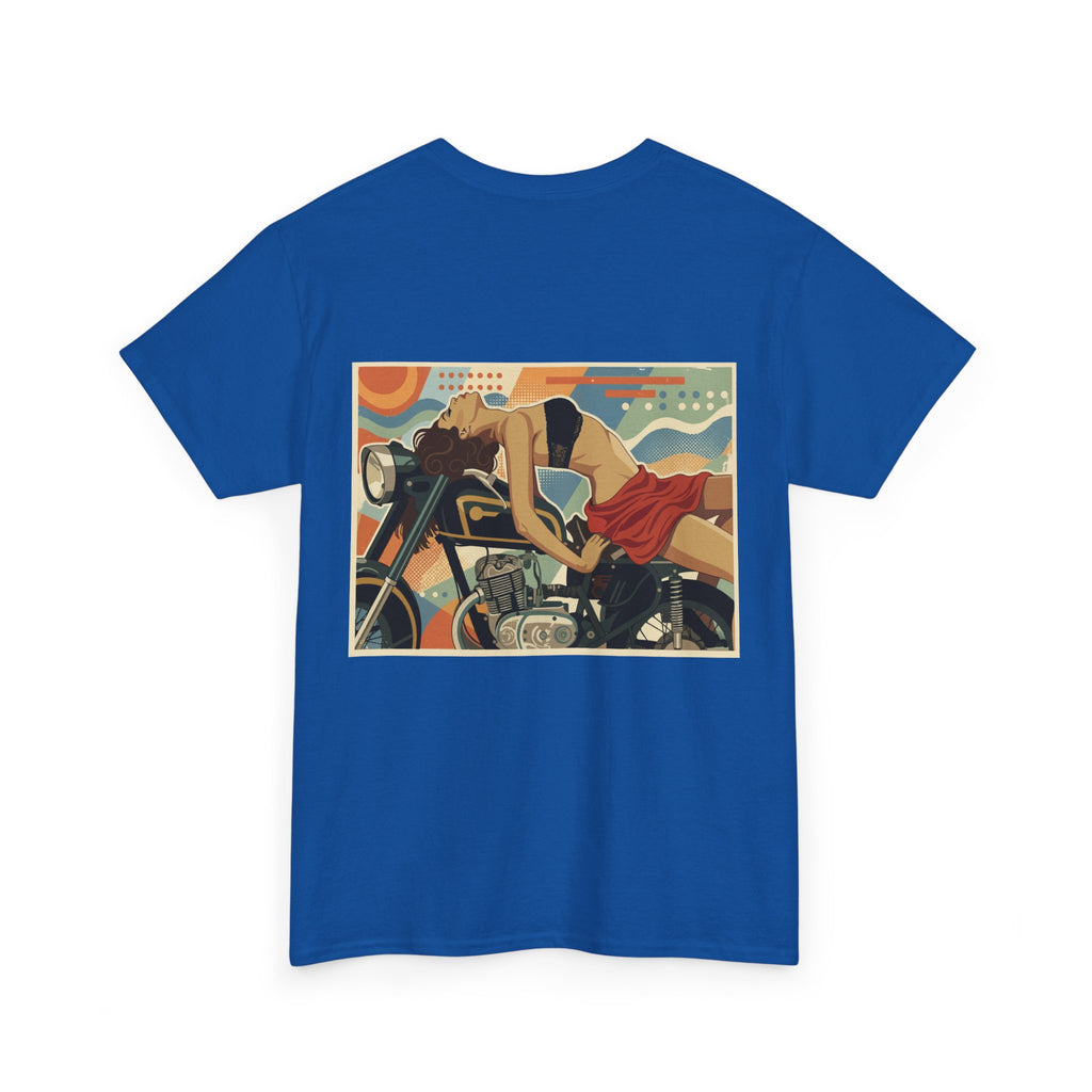 Yes Sir-Pin Up Biker T-Shirt | Parental Advisory  for the Bearded