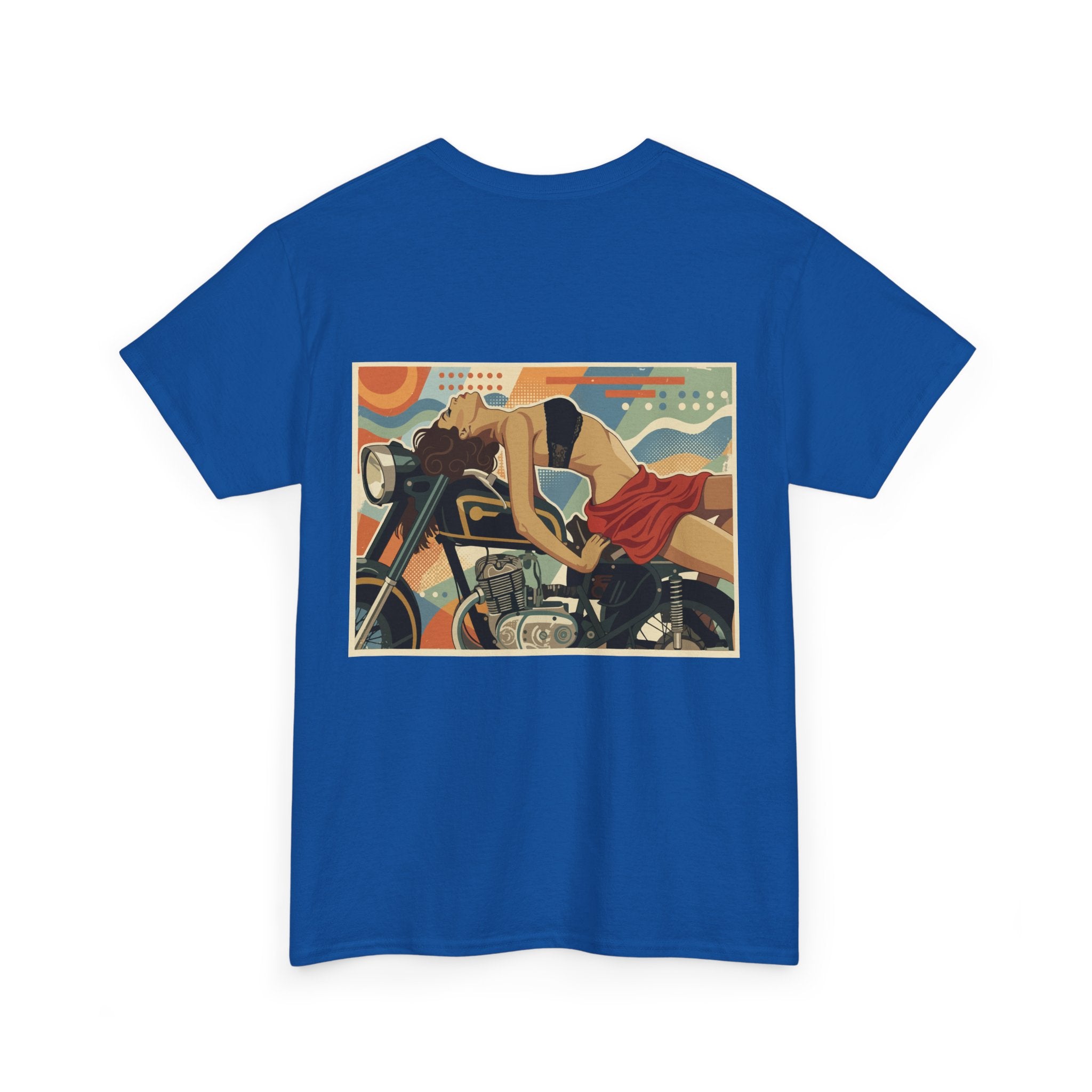 Yes Sir-Pin Up Biker T-Shirt | Parental Advisory  for the Bearded