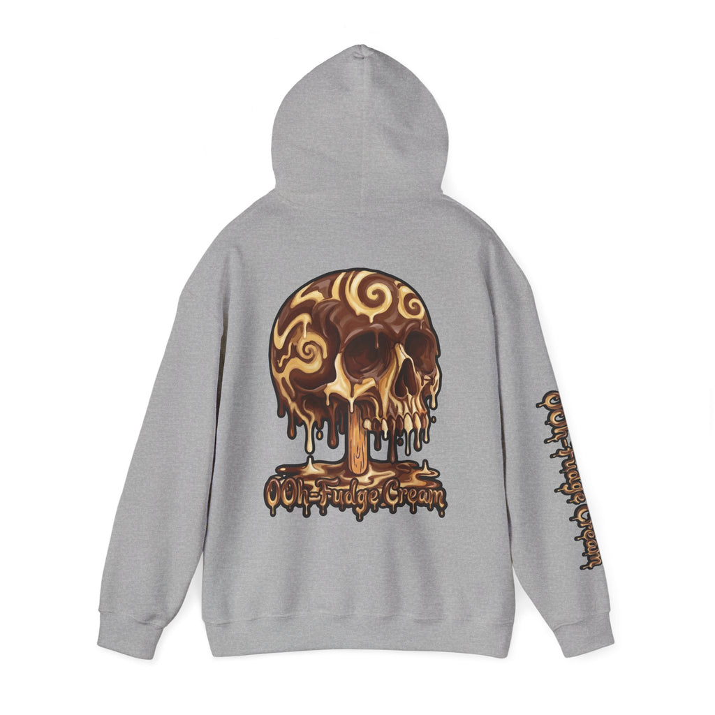 Skullcream-Ooh-Fudge Cream Hoodie | Dripping Skull Graphic