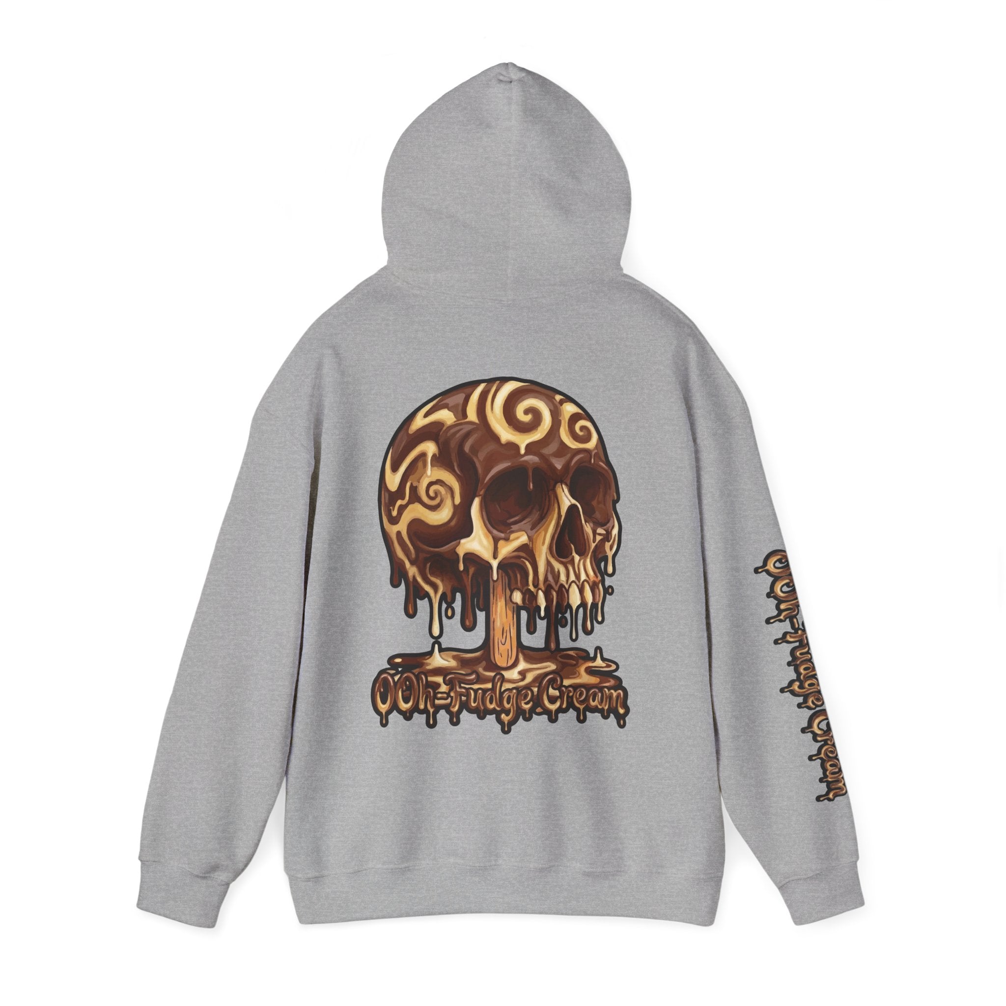 Skullcream-Ooh-Fudge Cream Hoodie | Dripping Skull Graphic