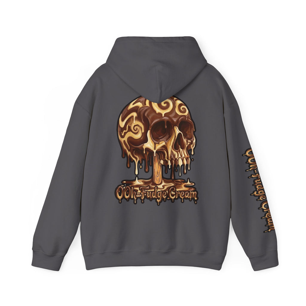 Skullcream-Ooh-Fudge Cream Hoodie | Dripping Skull Graphic