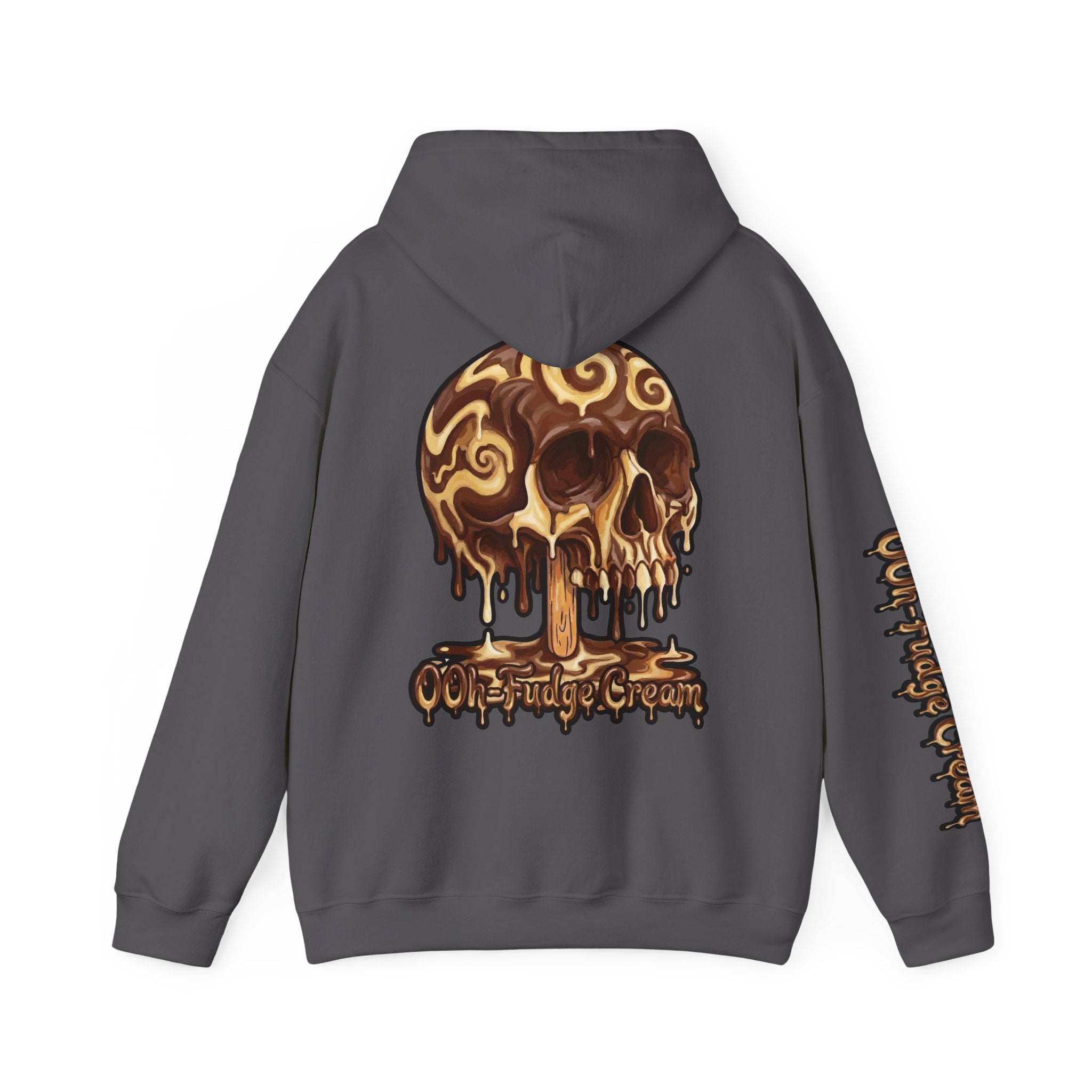 Skullcream-Ooh-Fudge Cream Hoodie | Dripping Skull Graphic