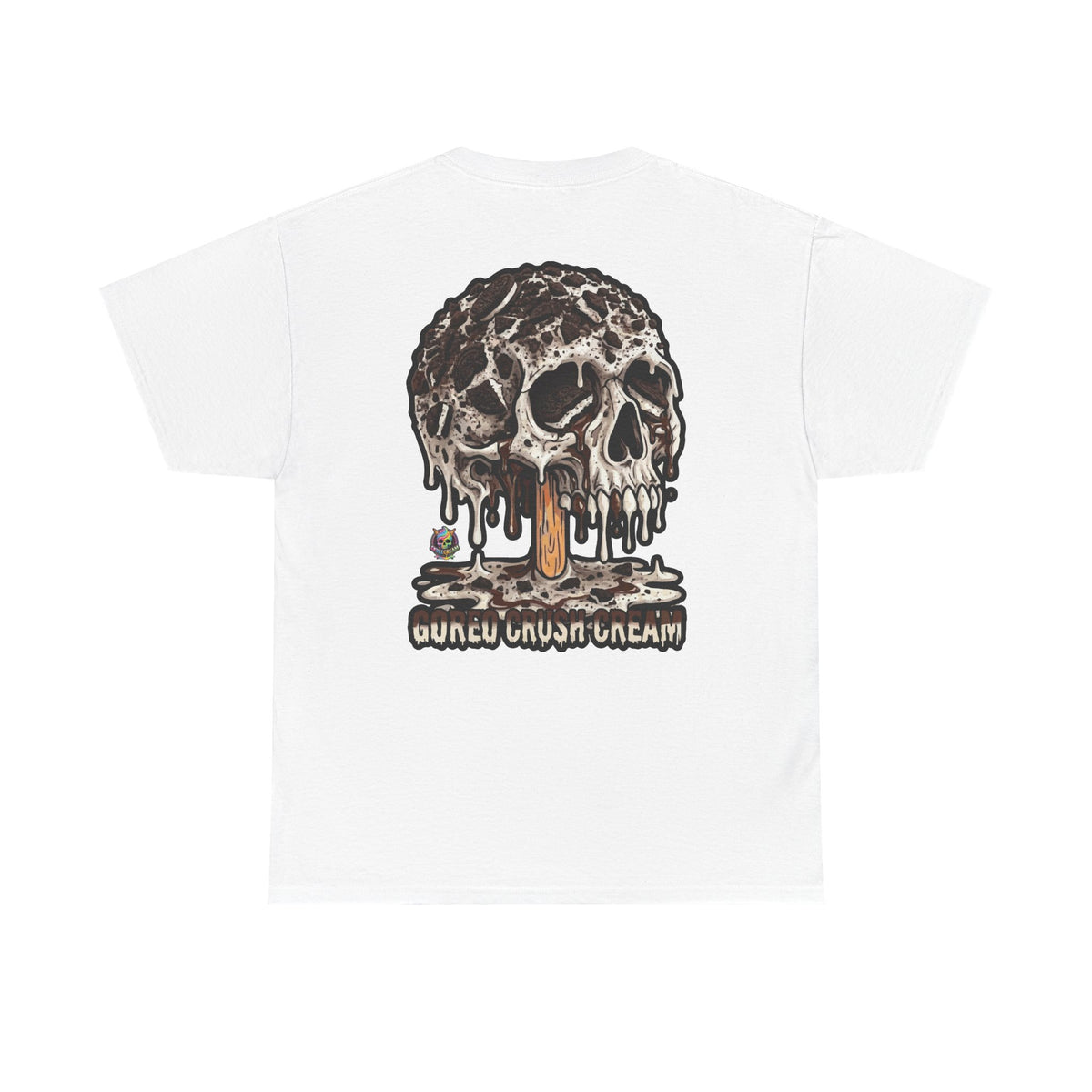 Skullcream-Goreo Crush Cream T-Shirt | Colorful Drip Graphic Tee