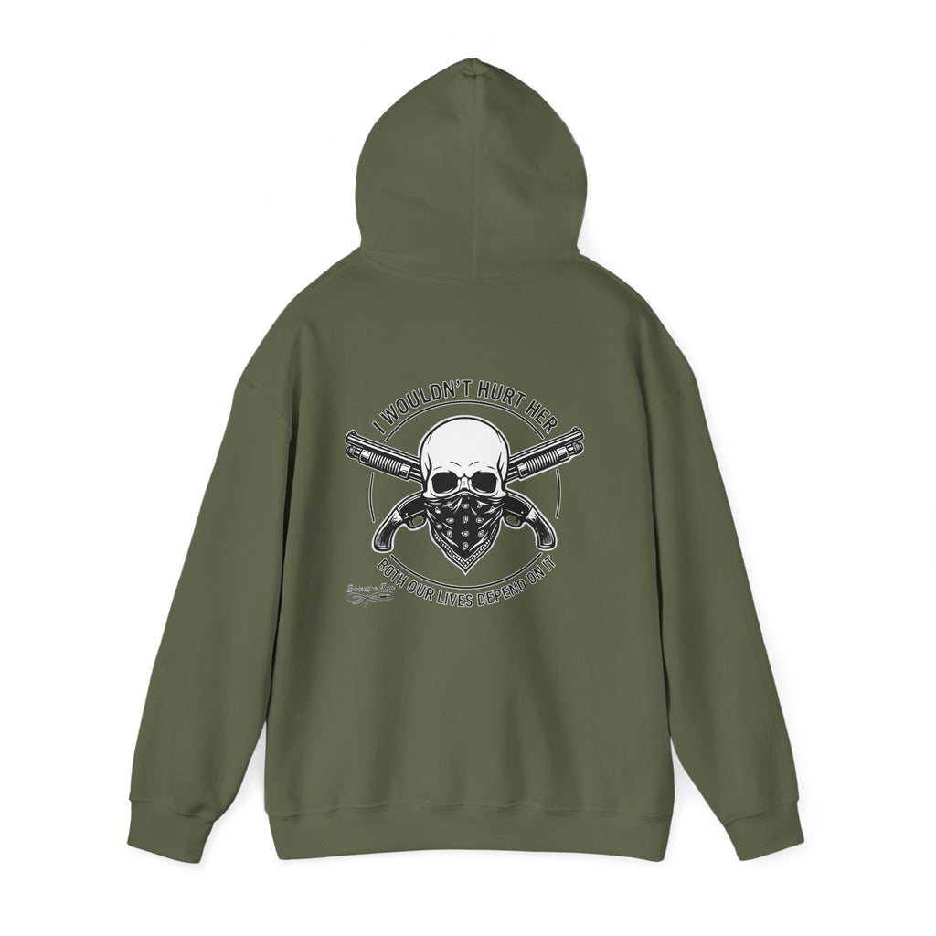 Protective Dad Sawed Off Shotguns - Hoodie | Here’s Your Warning