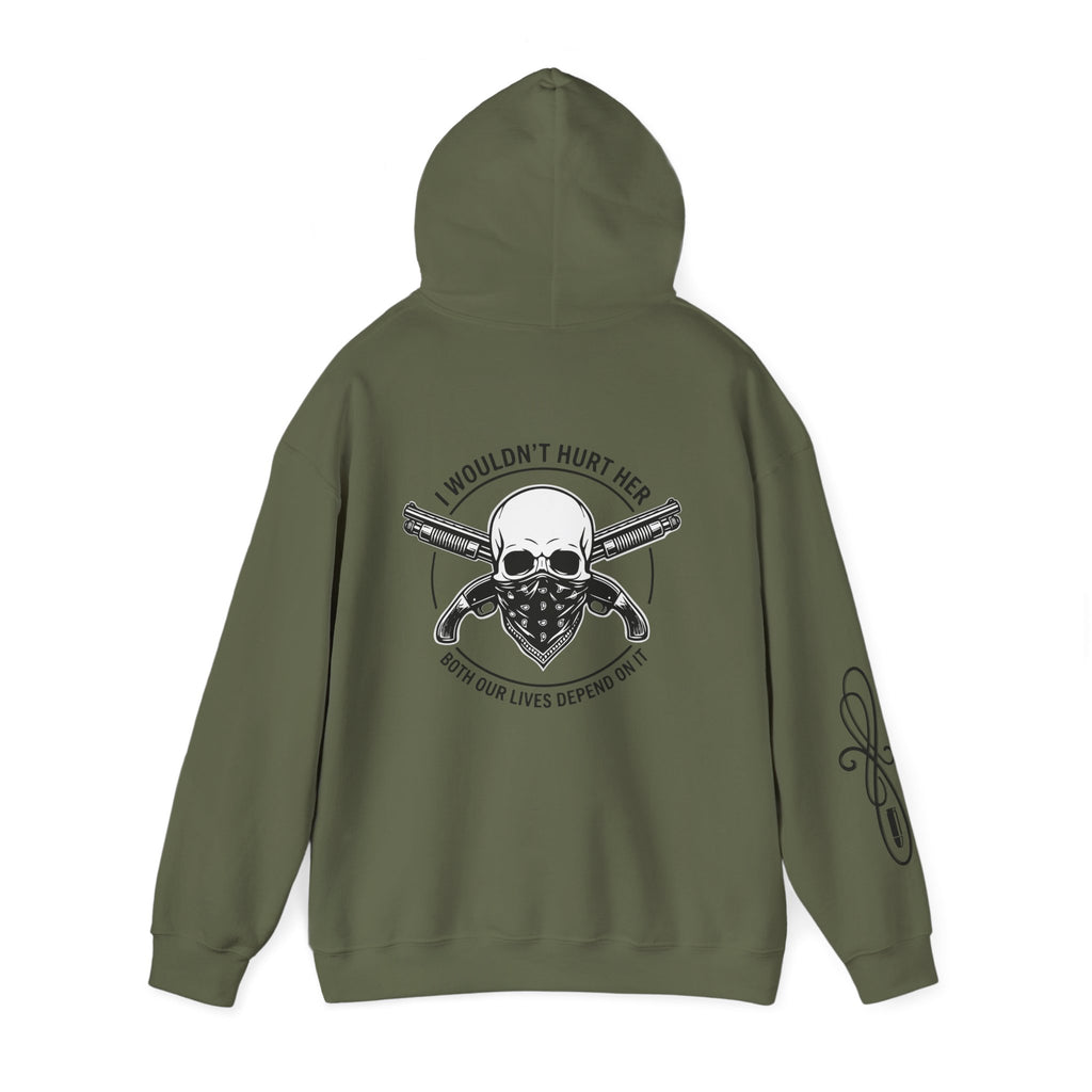 Protective Dad Sawed Off Shotguns - Hoodie | Here’s Your Warning