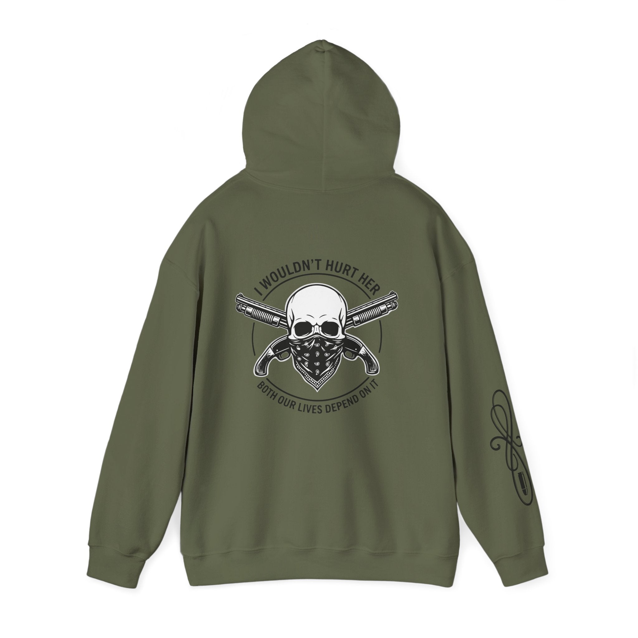 Protective Dad Sawed Off Shotguns - Hoodie | Here’s Your Warning