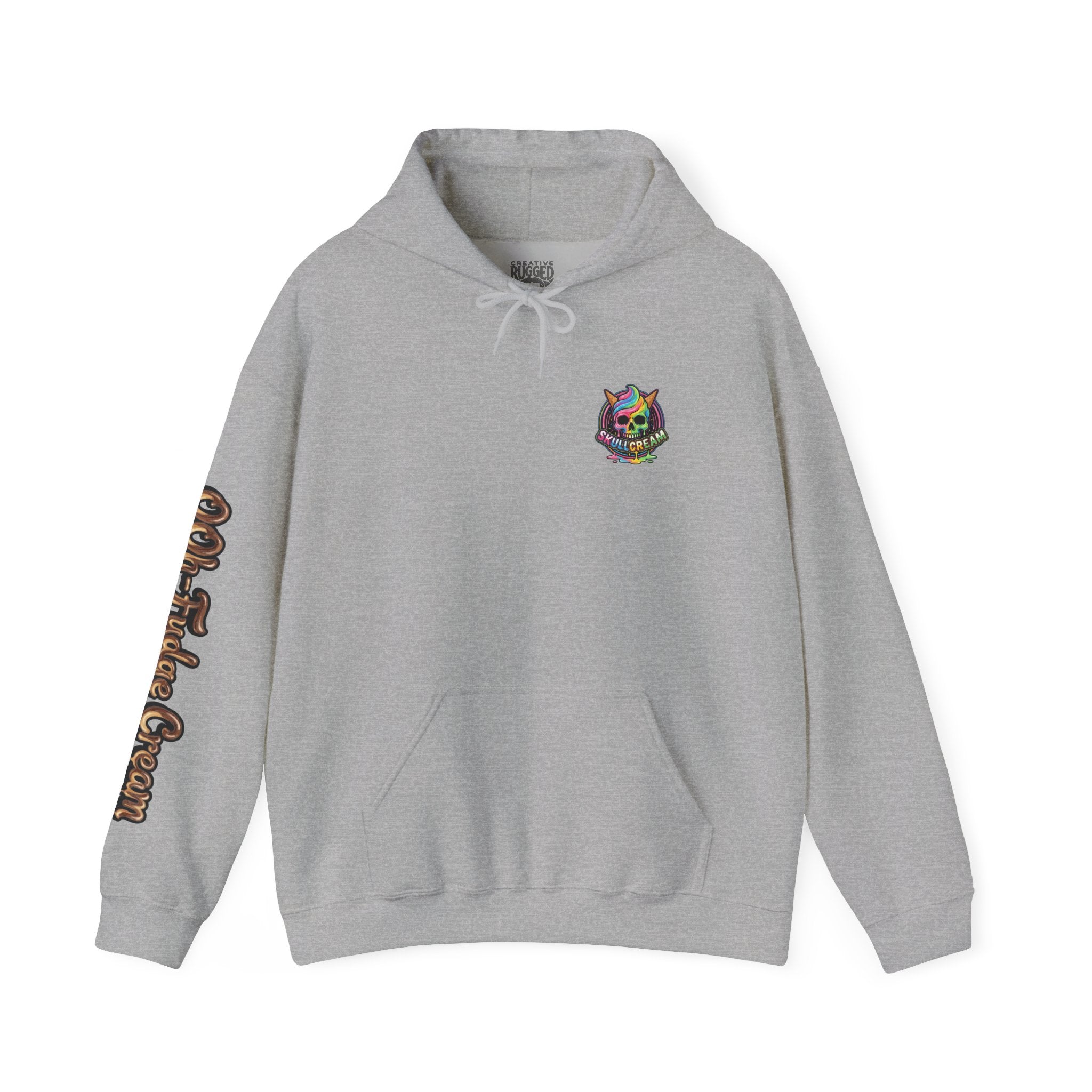 Skullcream-Ooh-Fudge Cream Hoodie | Dripping Skull Graphic