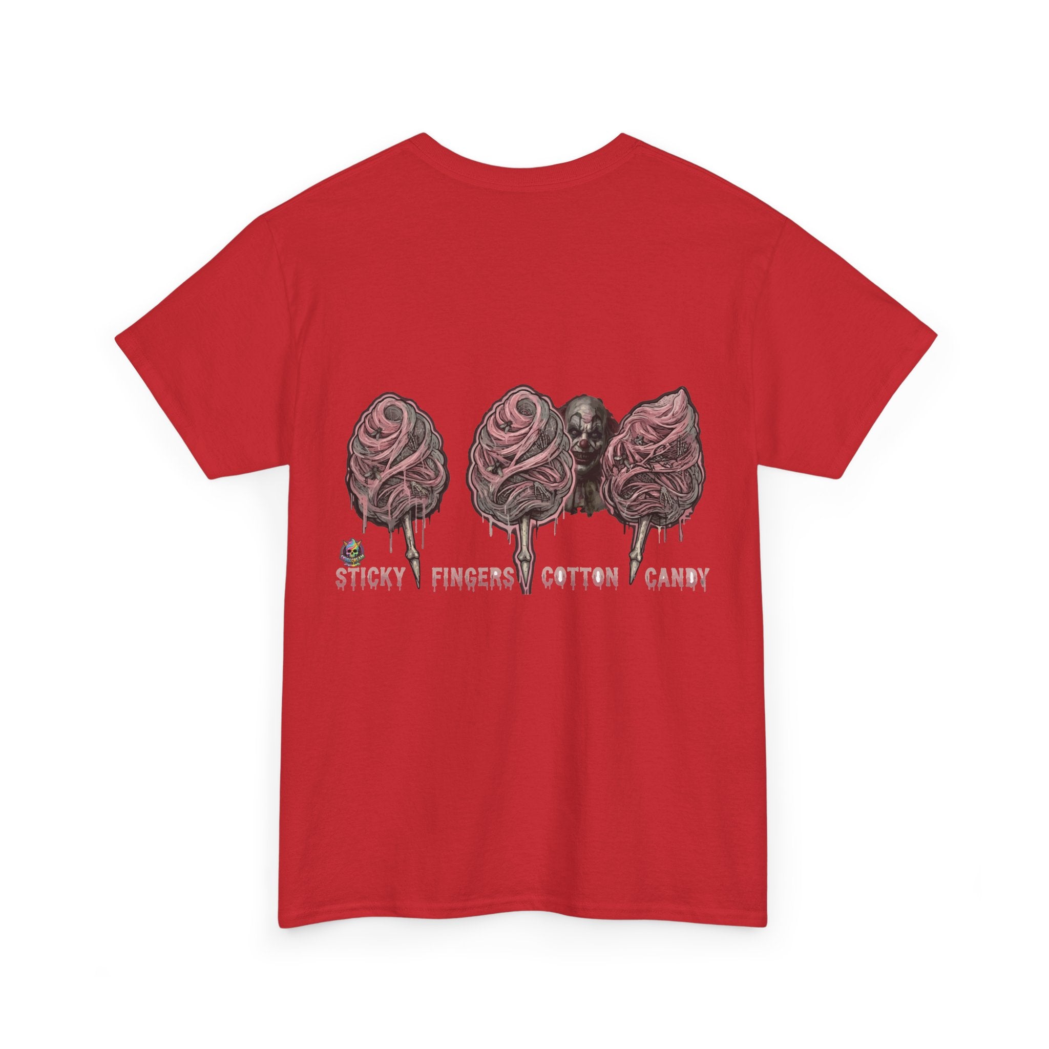 Cotton Candy Skullcream T Shirt — 'Sticky Fingers' Graphic T-Shirt