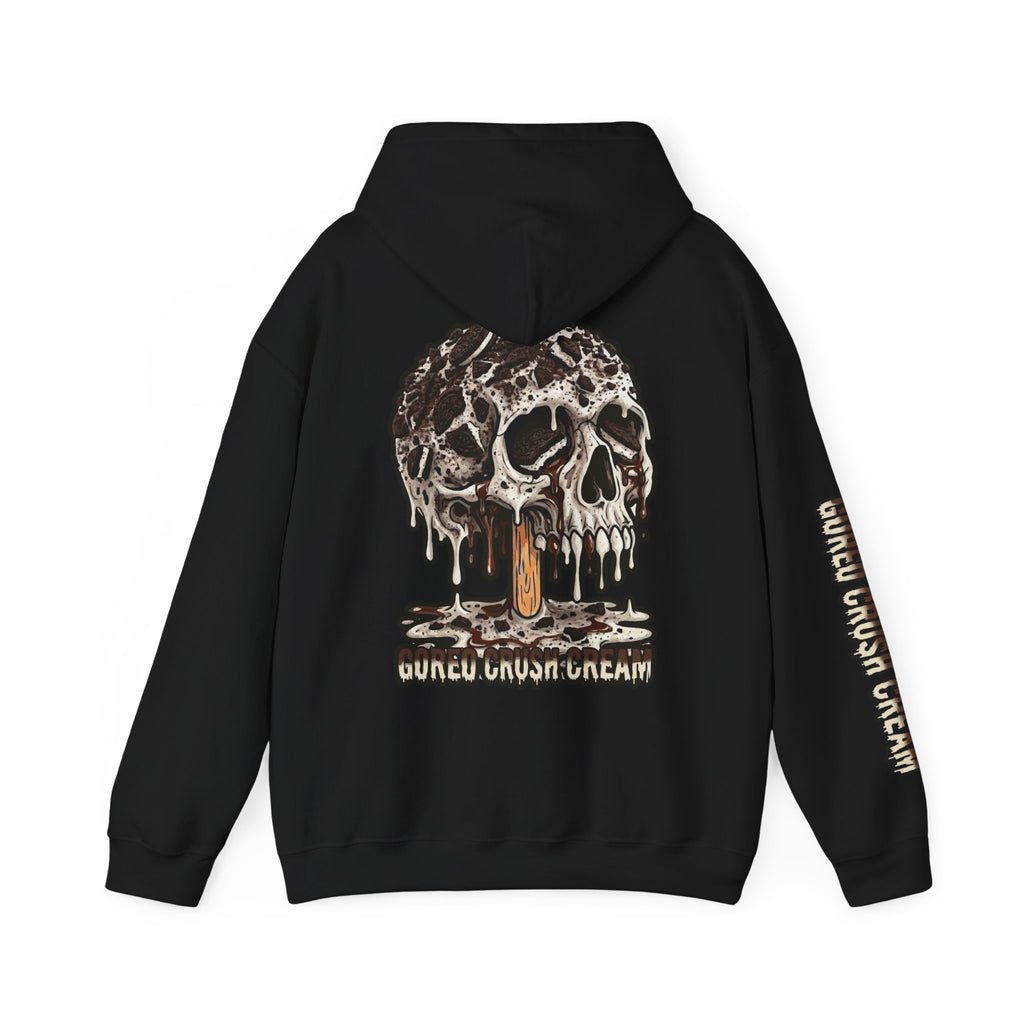 Skullcream-Goreo Crush Cream Hoodie | Dripping Skull Graphic