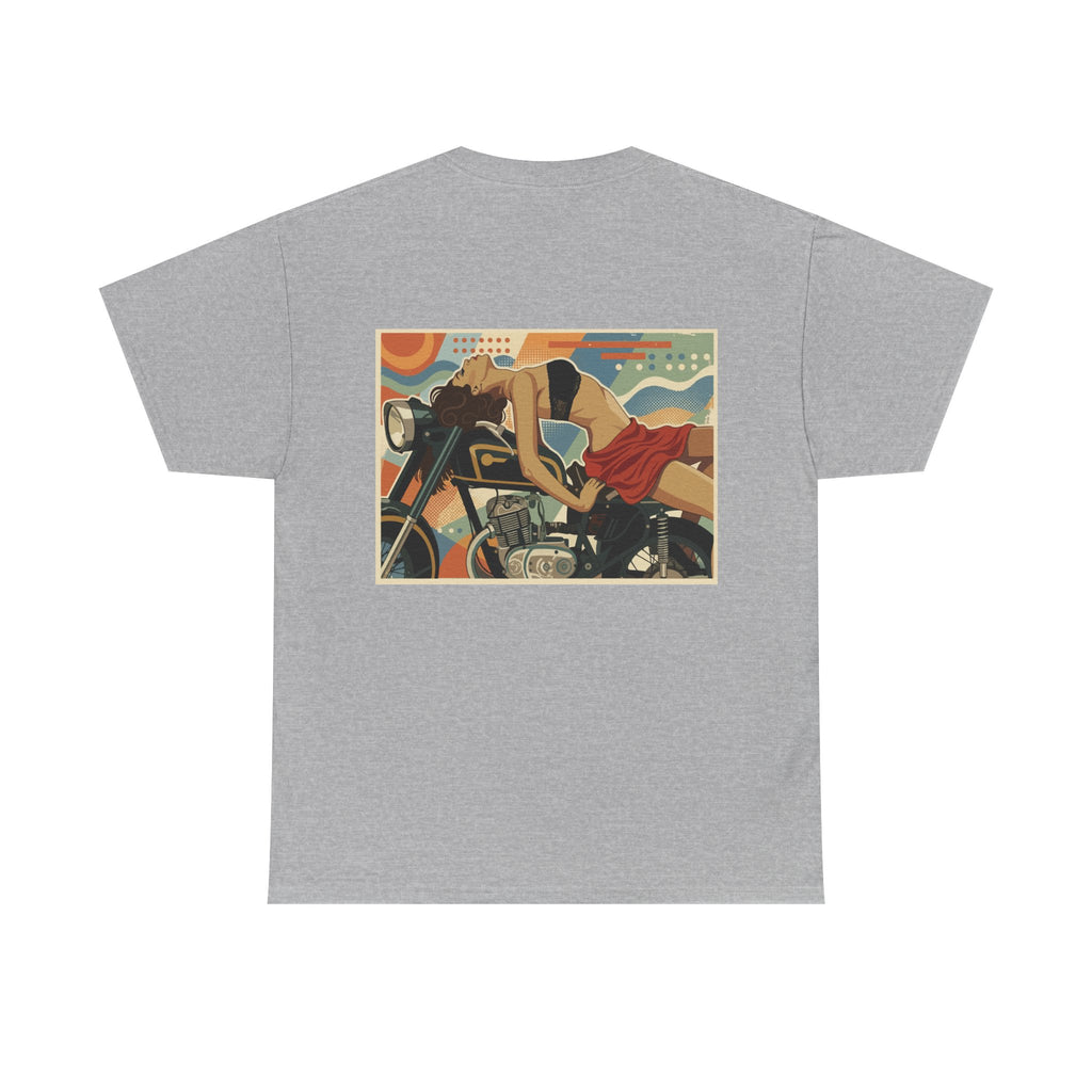 Yes Sir-Pin Up Biker T-Shirt | Parental Advisory  for the Bearded