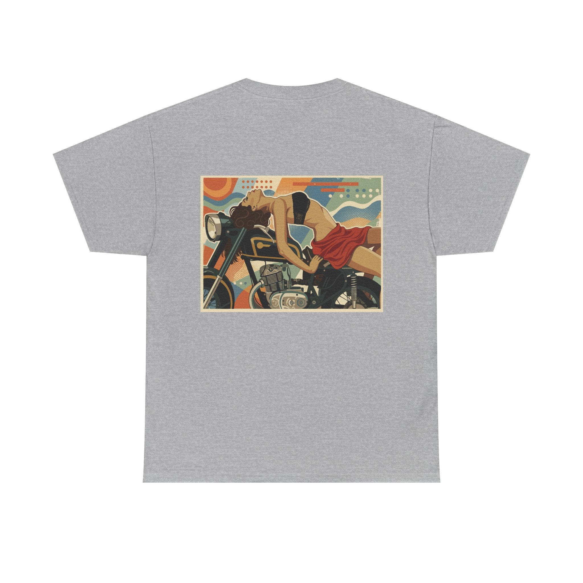 Yes Sir-Pin Up Biker T-Shirt | Parental Advisory  for the Bearded