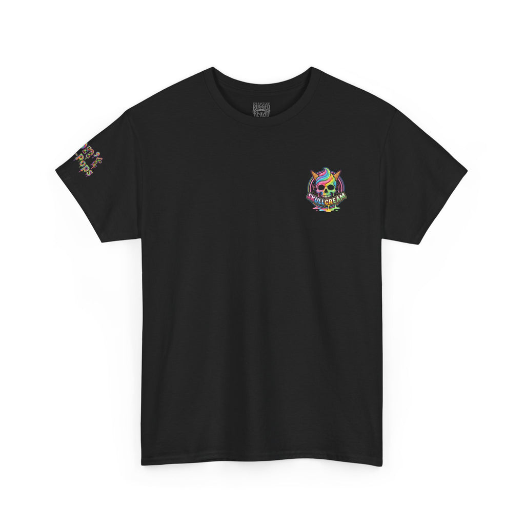Skullcream-Don’t Push-Pops T-Shirt | Colorful Drip Graphic Tee