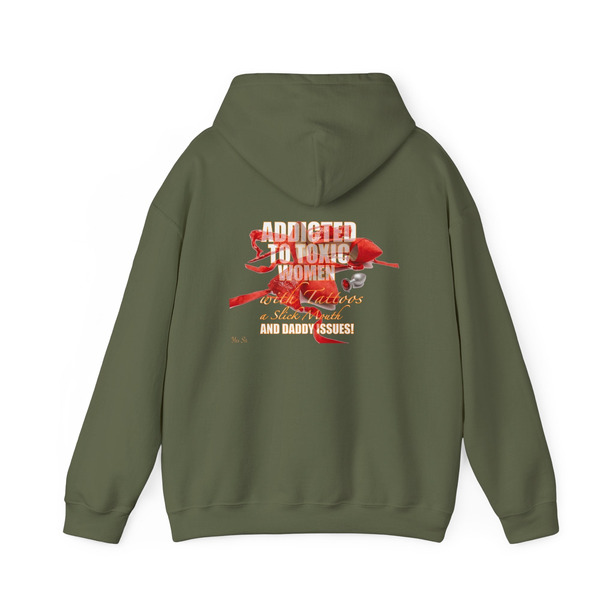 Addicted | Yes Sir Hoodie | Recovering Addict Graphic Hoodie