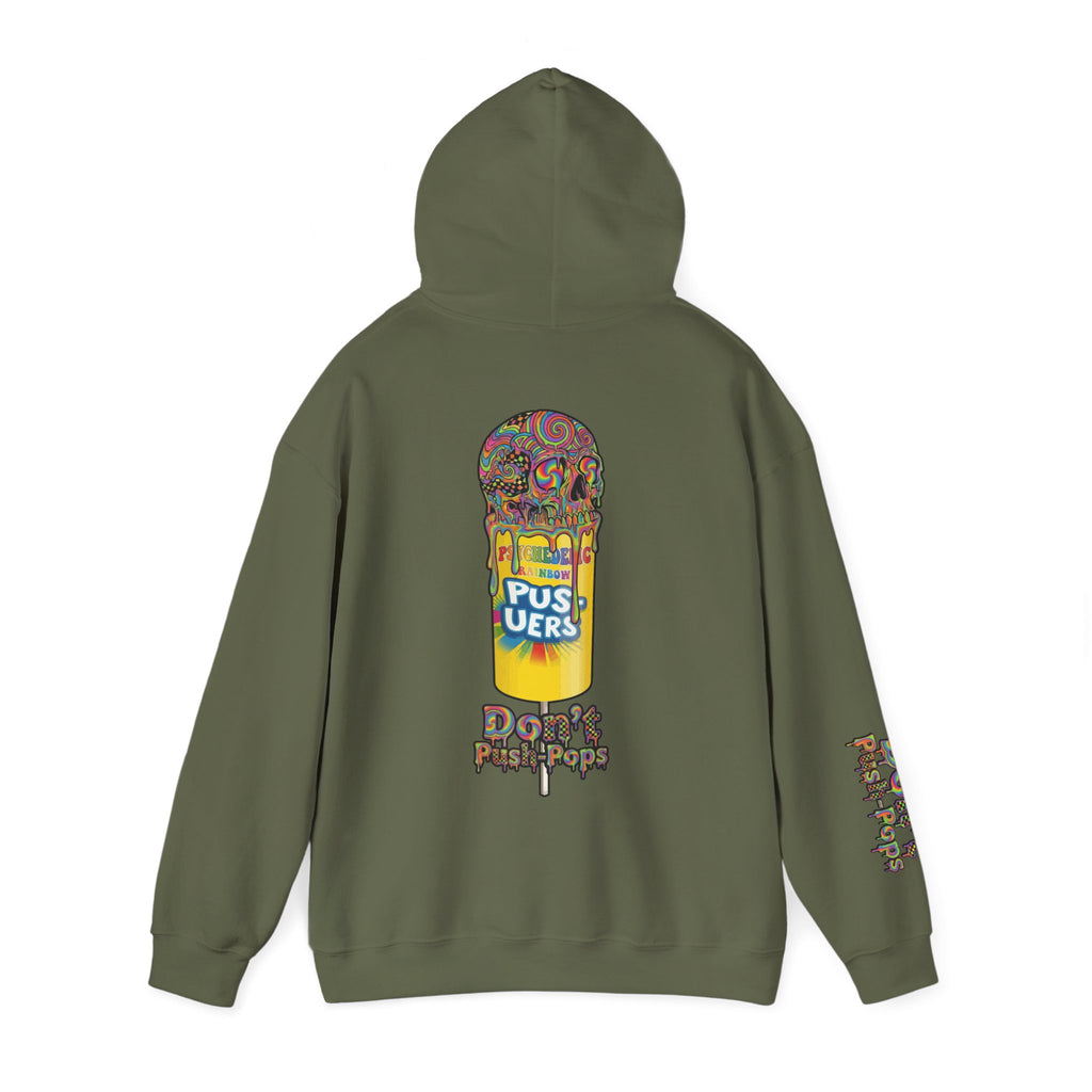 Skullcream-Don’t Push-Pops Hoodie | Dripping Skull Graphic