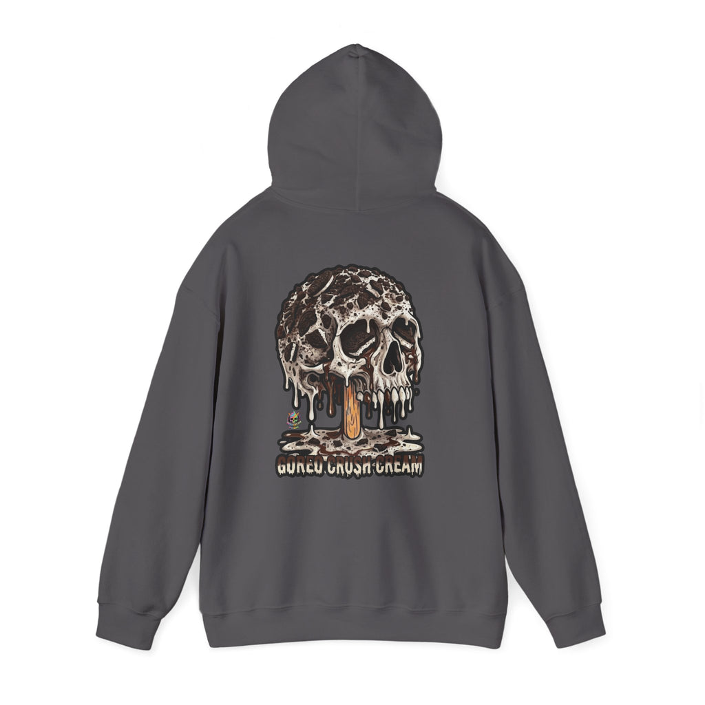 Skullcream-Goreo Crush Cream Hoodie | Dripping Skull Graphic