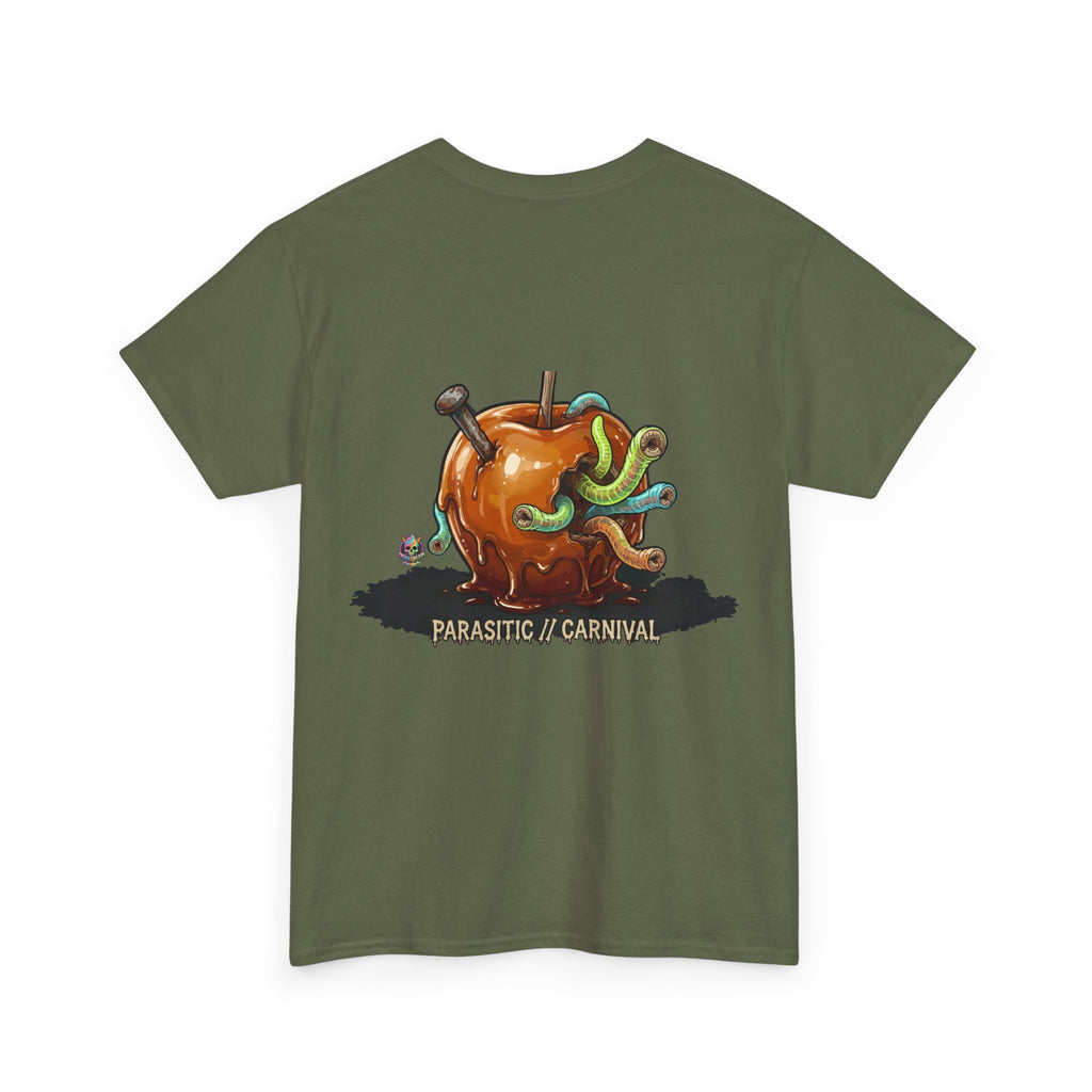 Skullcream Carnival Caramel Apple - Spooky Candy Apple Graphic T-Shirt