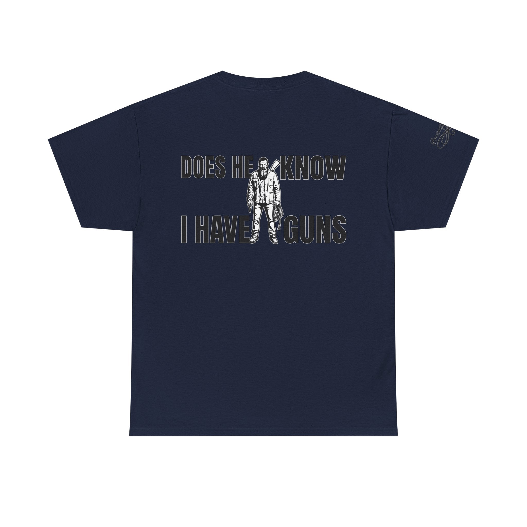 Protective Dad Does He Know T-Shirt| Here’s Your Warning