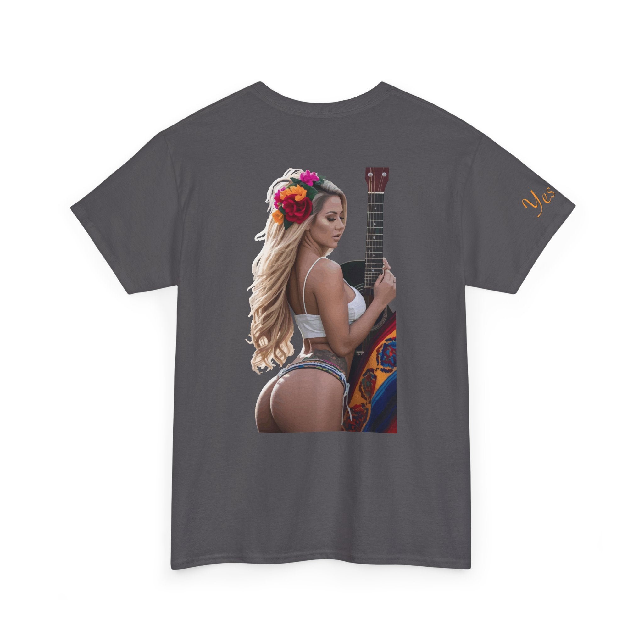 Pretty Flowers-Yes Sir T-Shirt | Parental Advisory  for the Bearded