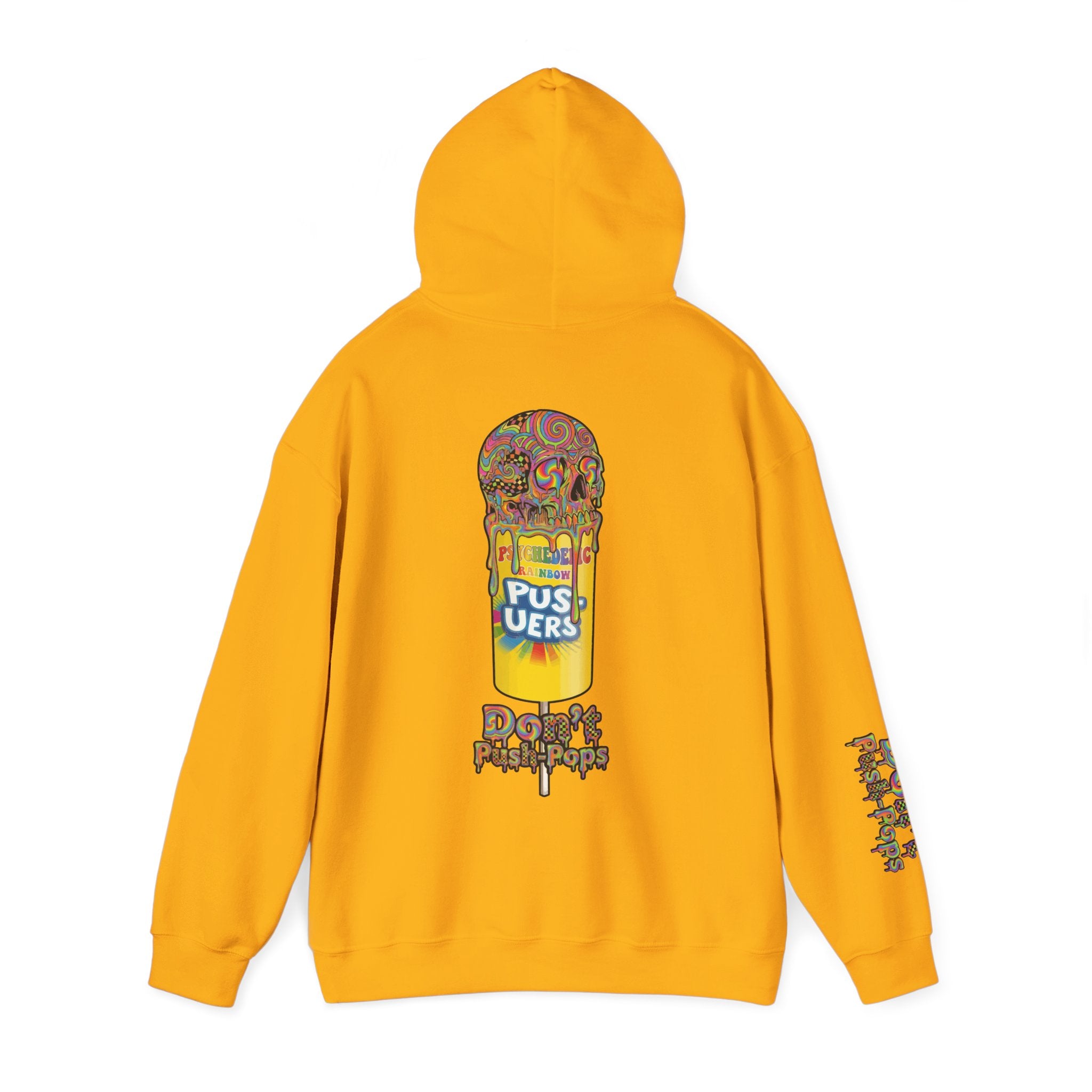Skullcream-Don’t Push-Pops Hoodie | Dripping Skull Graphic