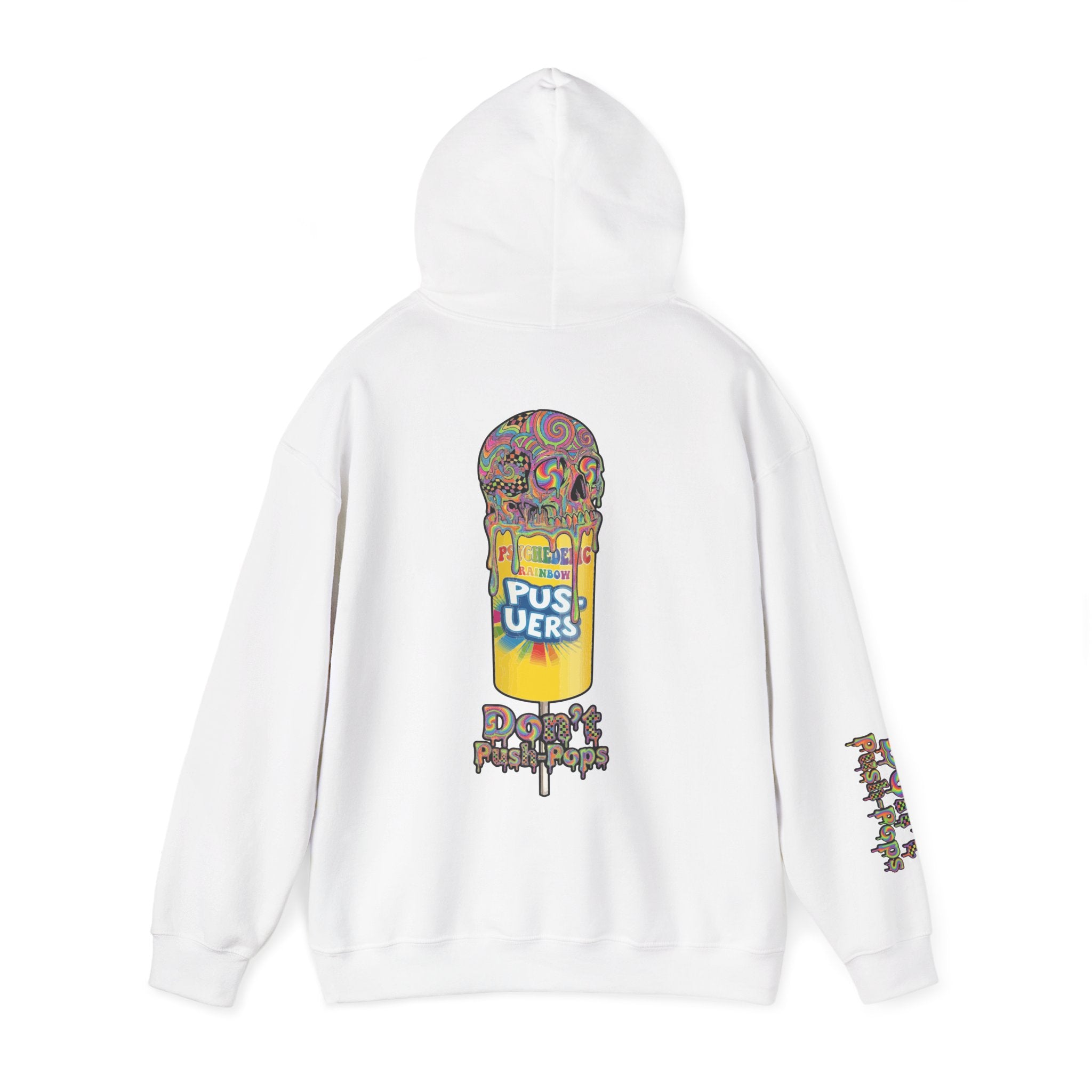 Skullcream-Don’t Push-Pops Hoodie | Dripping Skull Graphic
