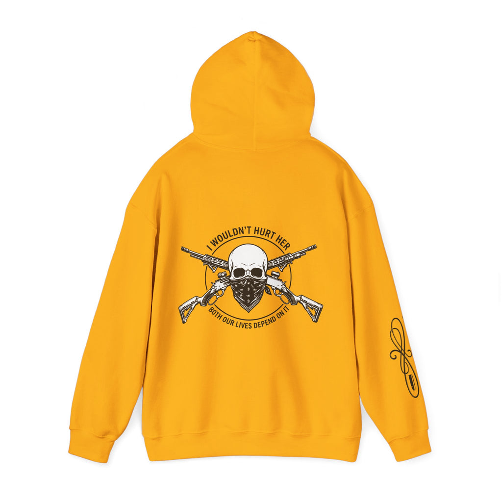 Protective Dad-Lever Actions Hoodie | Here’s Your Warning | Black Font