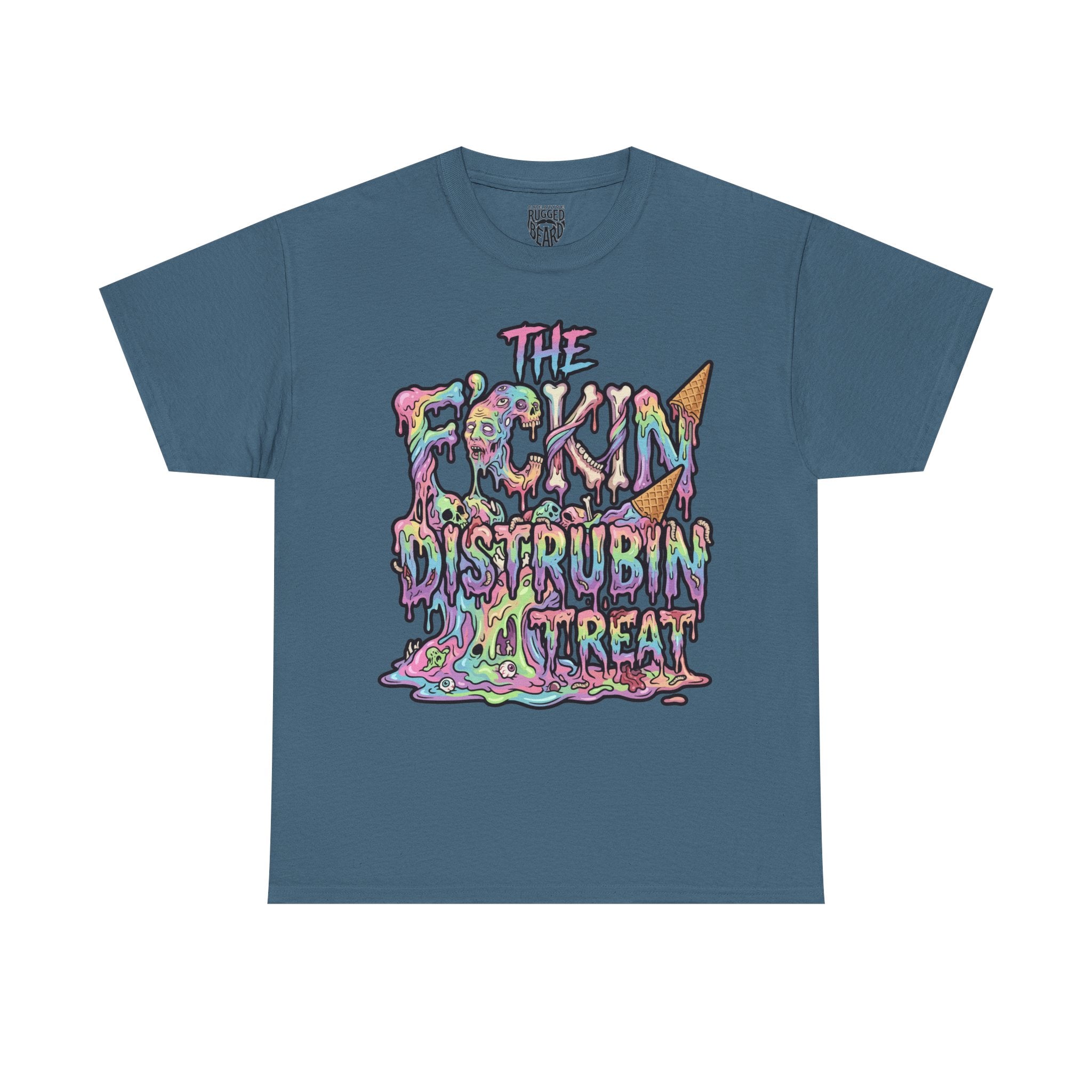 Skullcream-Don’t Push-Pops T-Shirt | Colorful Drip Graphic Tee
