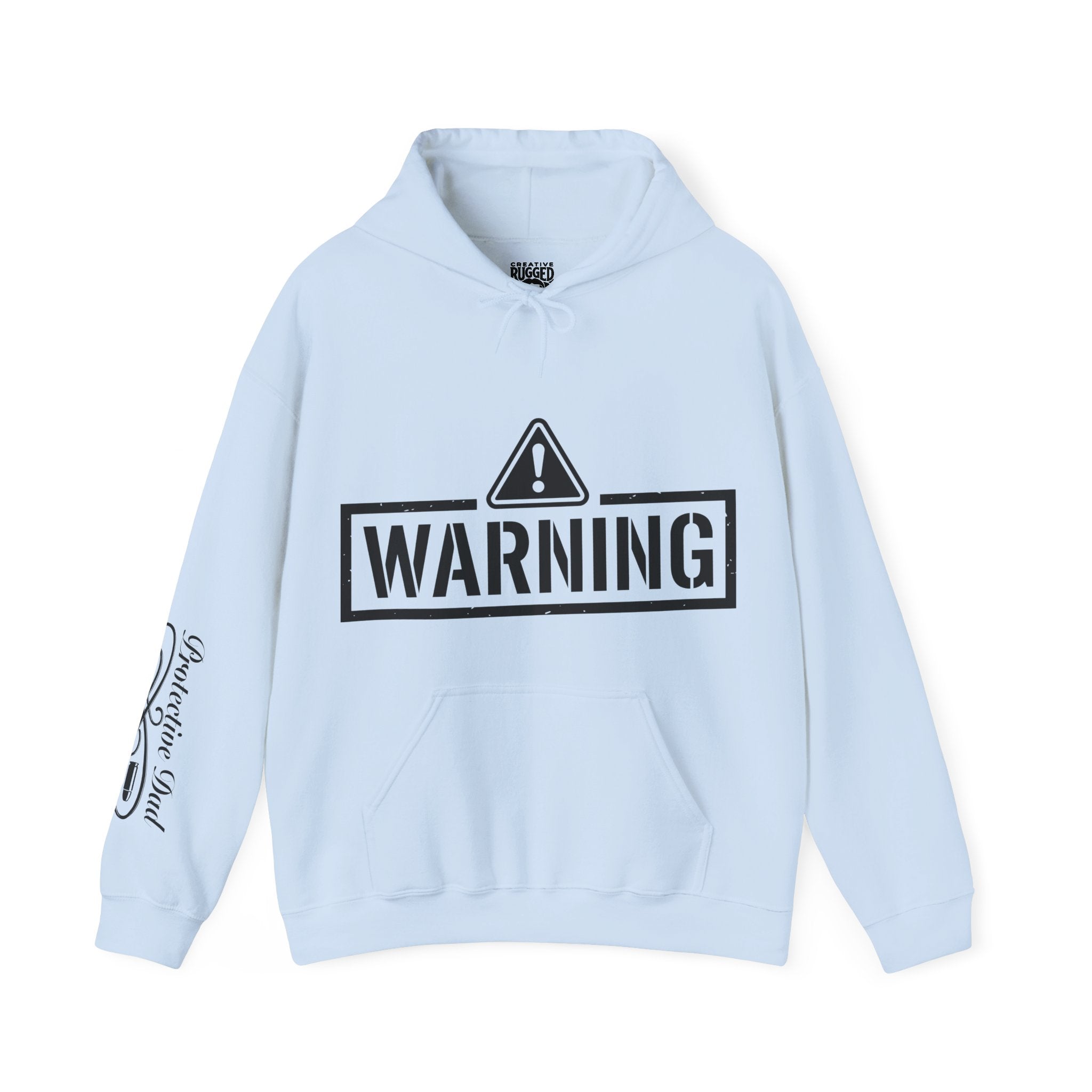 Protective Dad-Assault Rifles Hoodie | Here’s Your Warning | Black Font