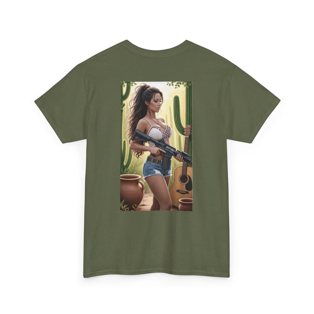 Nice Guitar-Yes Sir T-Shirt | Parental Advisory for the Bearded