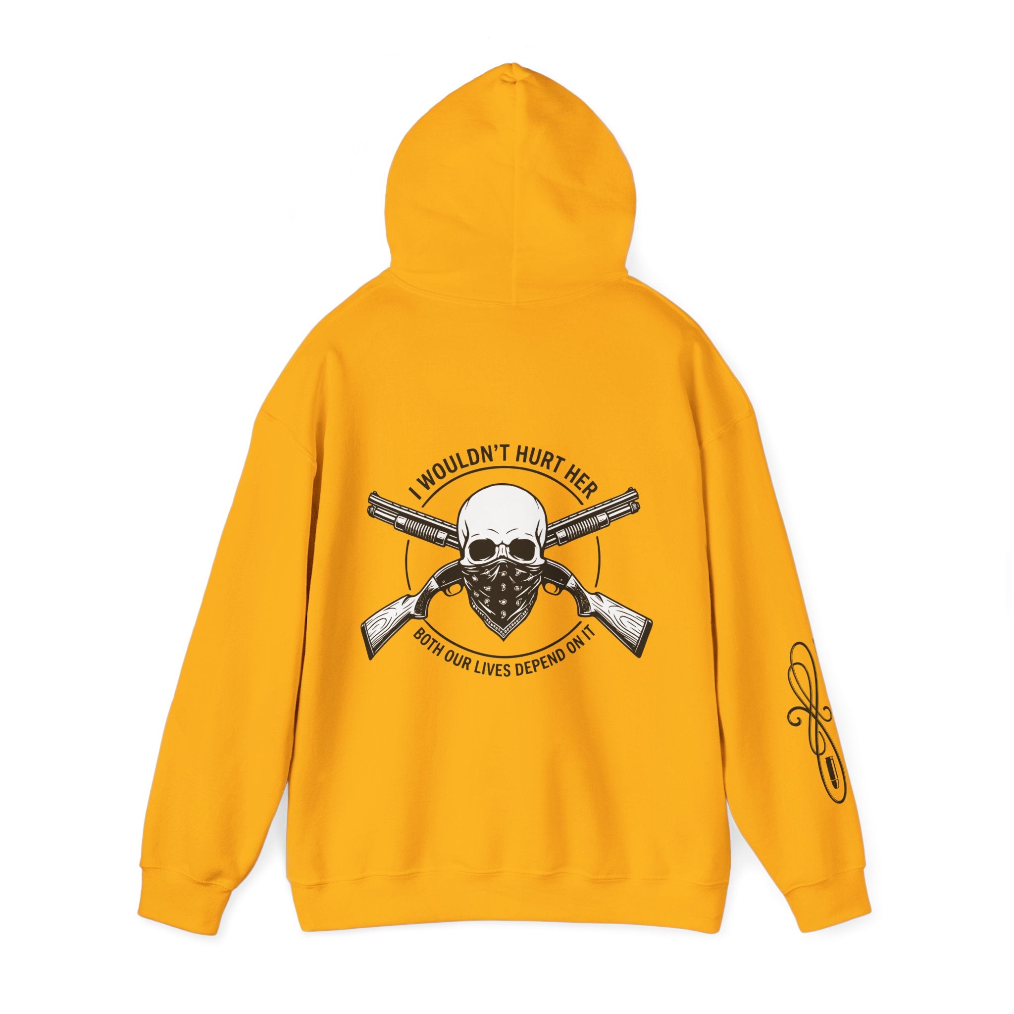 Protective Dad-Shotguns Hoodie | Here’s Your Warning | Black Font