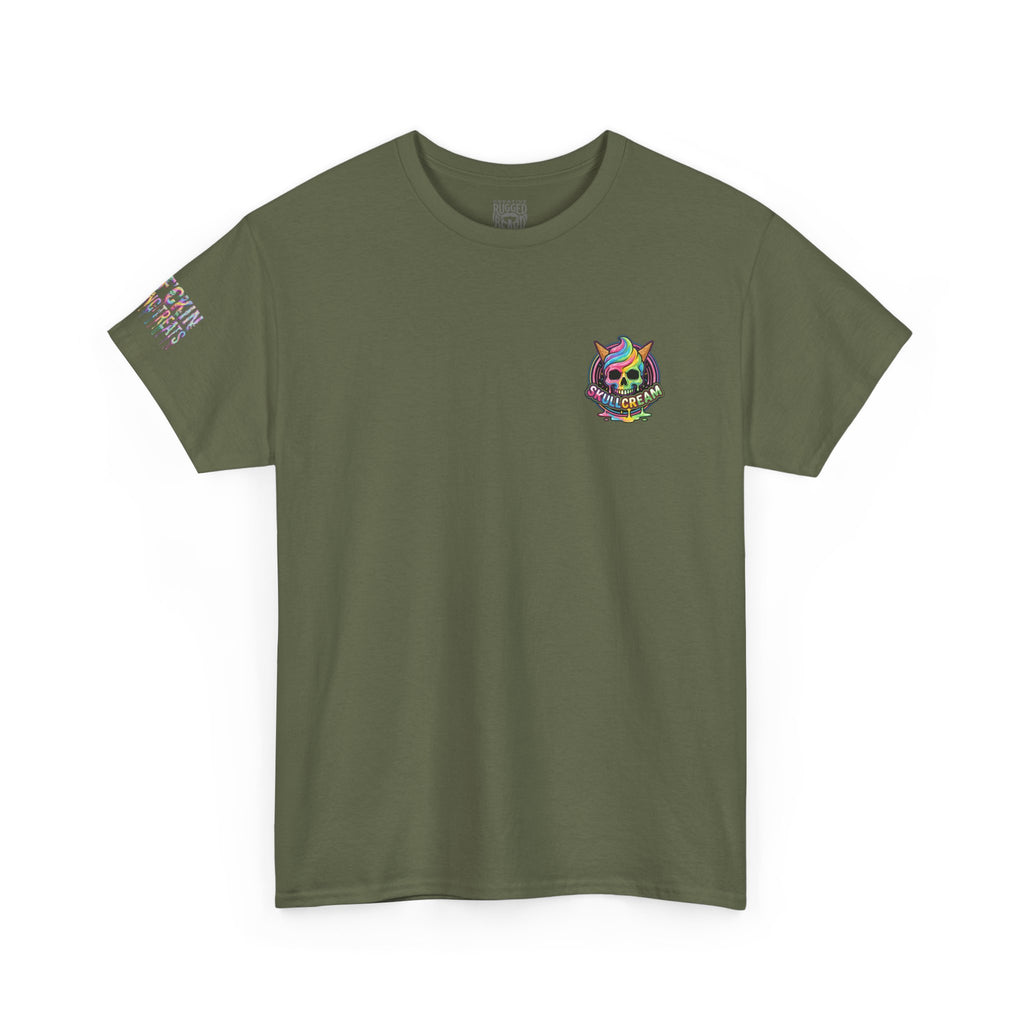 Cotton Candy Skullcream T Shirt — 'Sticky Fingers' Graphic T-Shirt
