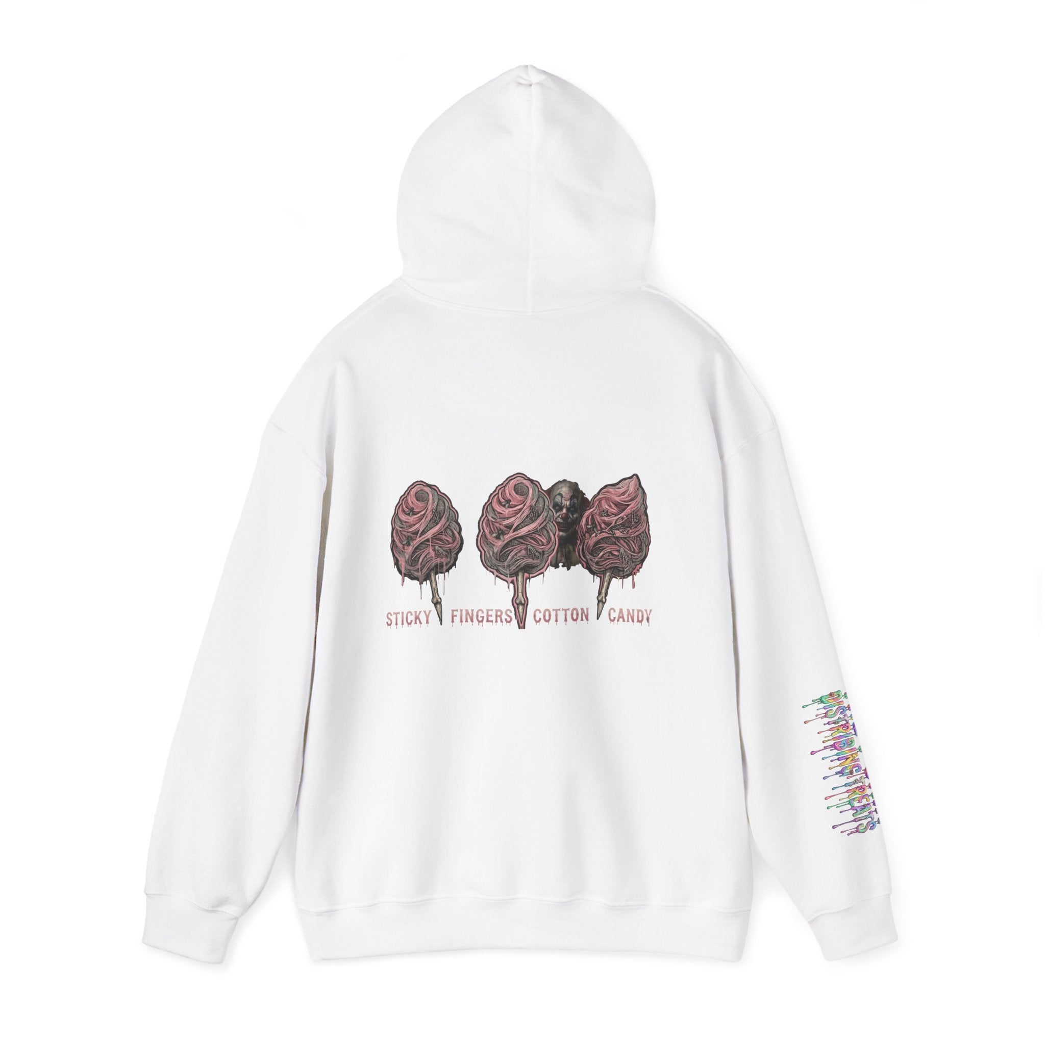 Cotton Candy Skullcream Hoodie — Sticky Fingers Band Graphic Pullover