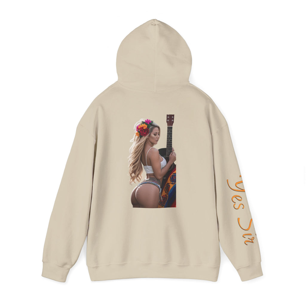 Pretty Flowers Yes Sir Hoodie | Parental Advisory  for the Bearded