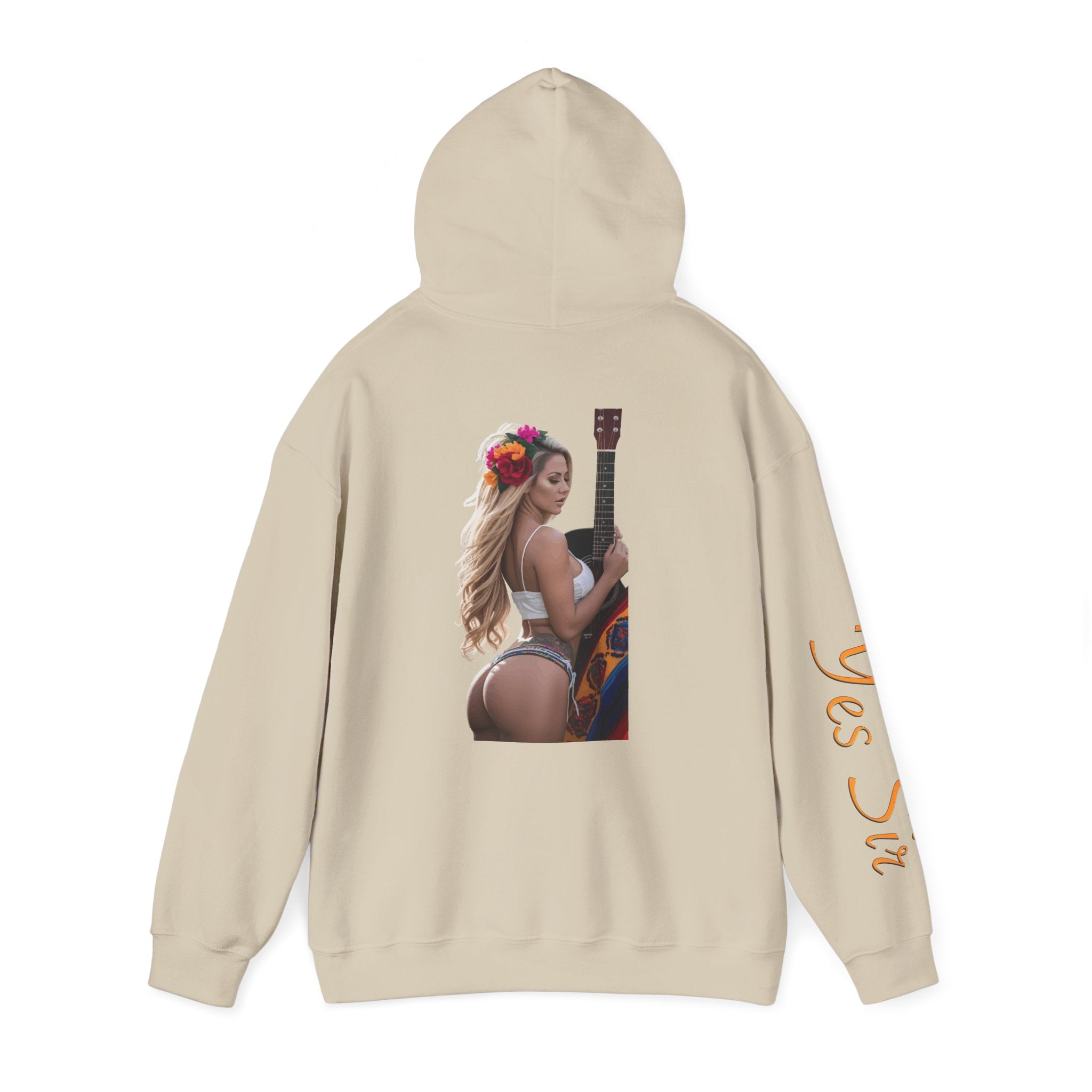 Pretty Flowers Yes Sir Hoodie | Parental Advisory  for the Bearded