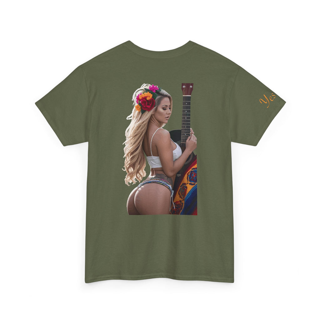 Pretty Flowers-Yes Sir T-Shirt | Parental Advisory  for the Bearded