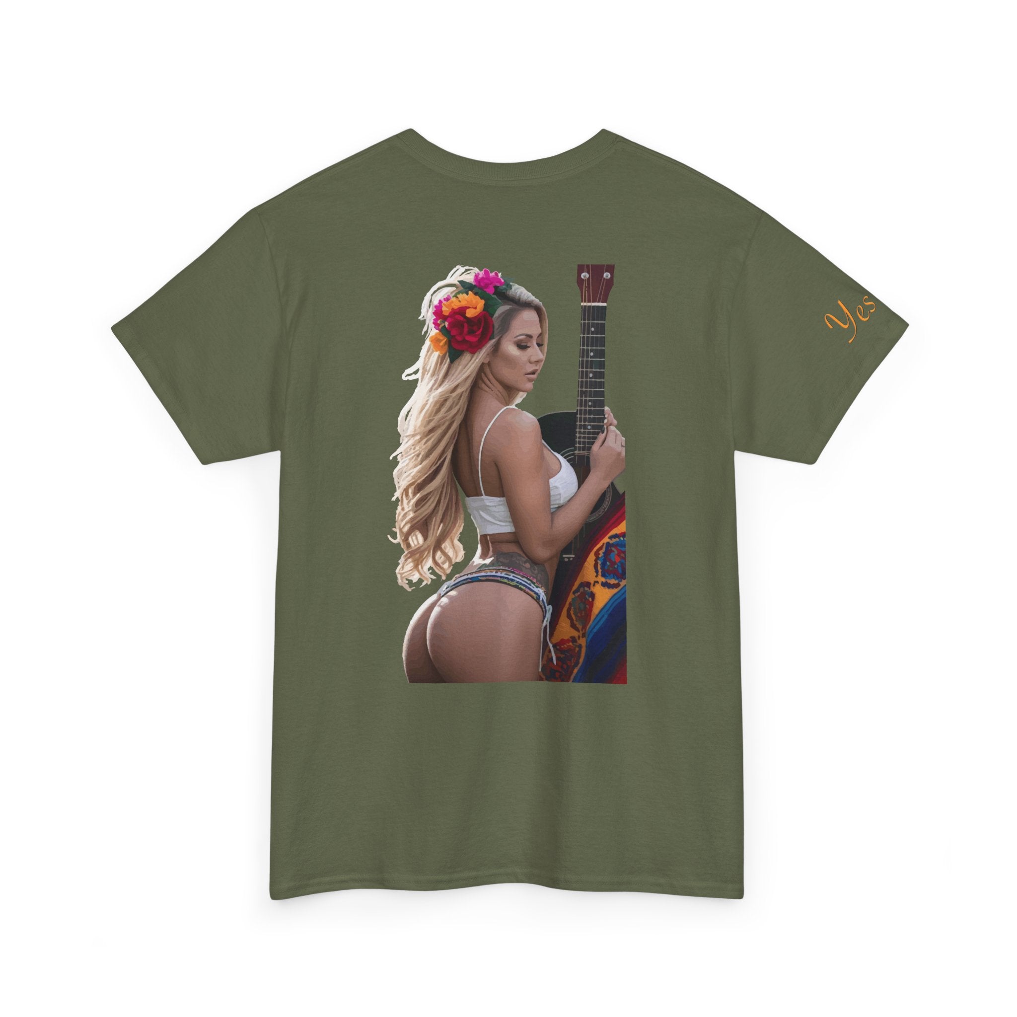 Pretty Flowers-Yes Sir T-Shirt | Parental Advisory  for the Bearded