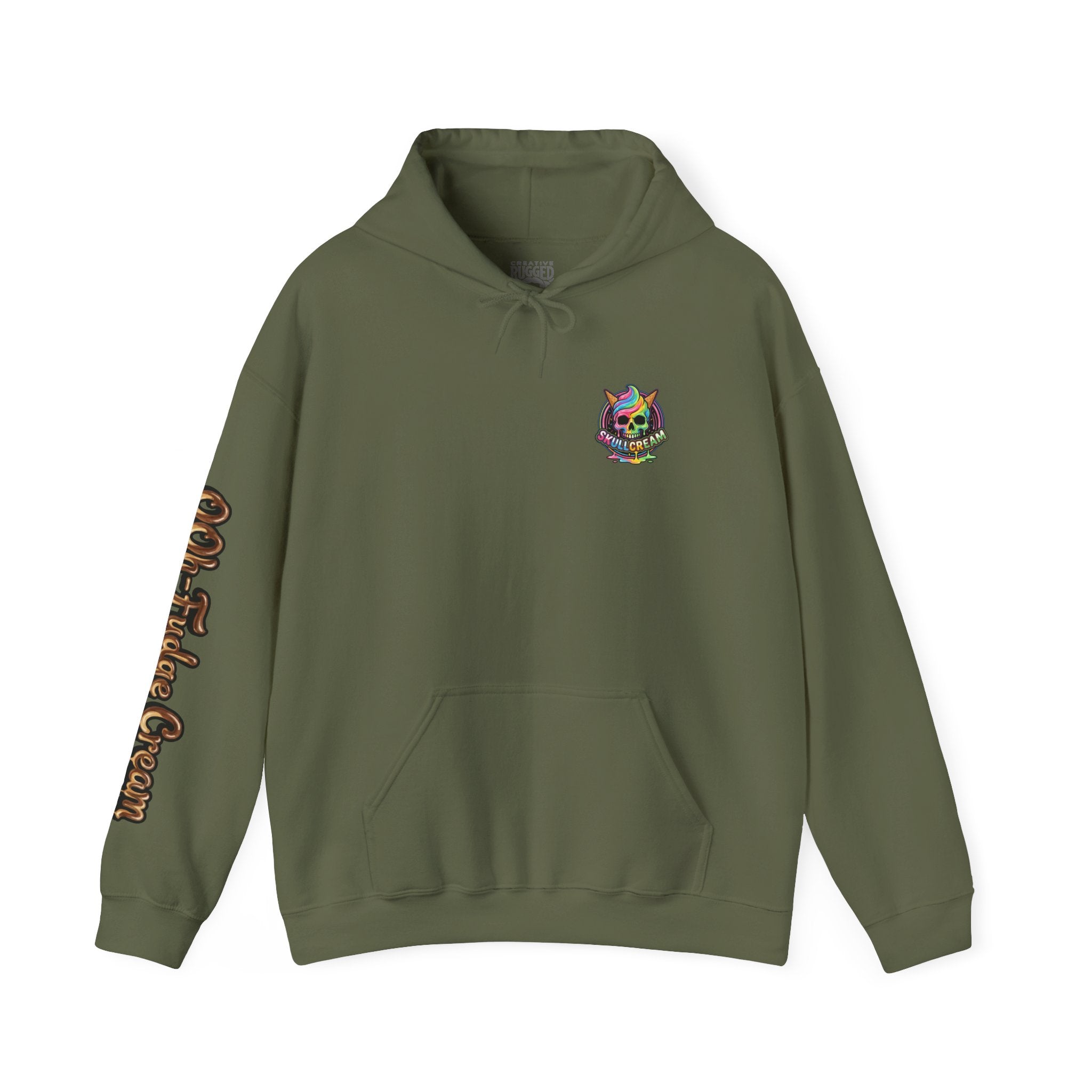 Skullcream-Ooh-Fudge Cream Hoodie | Dripping Skull Graphic