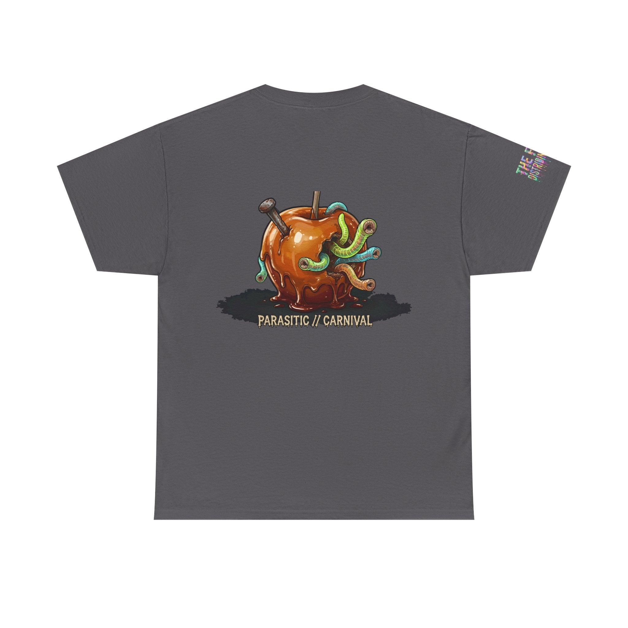 Skullcream Carnival Caramel Apple - Spooky Candy Apple Graphic T-Shirt