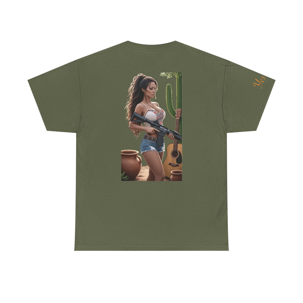 Nice Guitar-Yes Sir T-Shirt | Parental Advisory for the Bearded