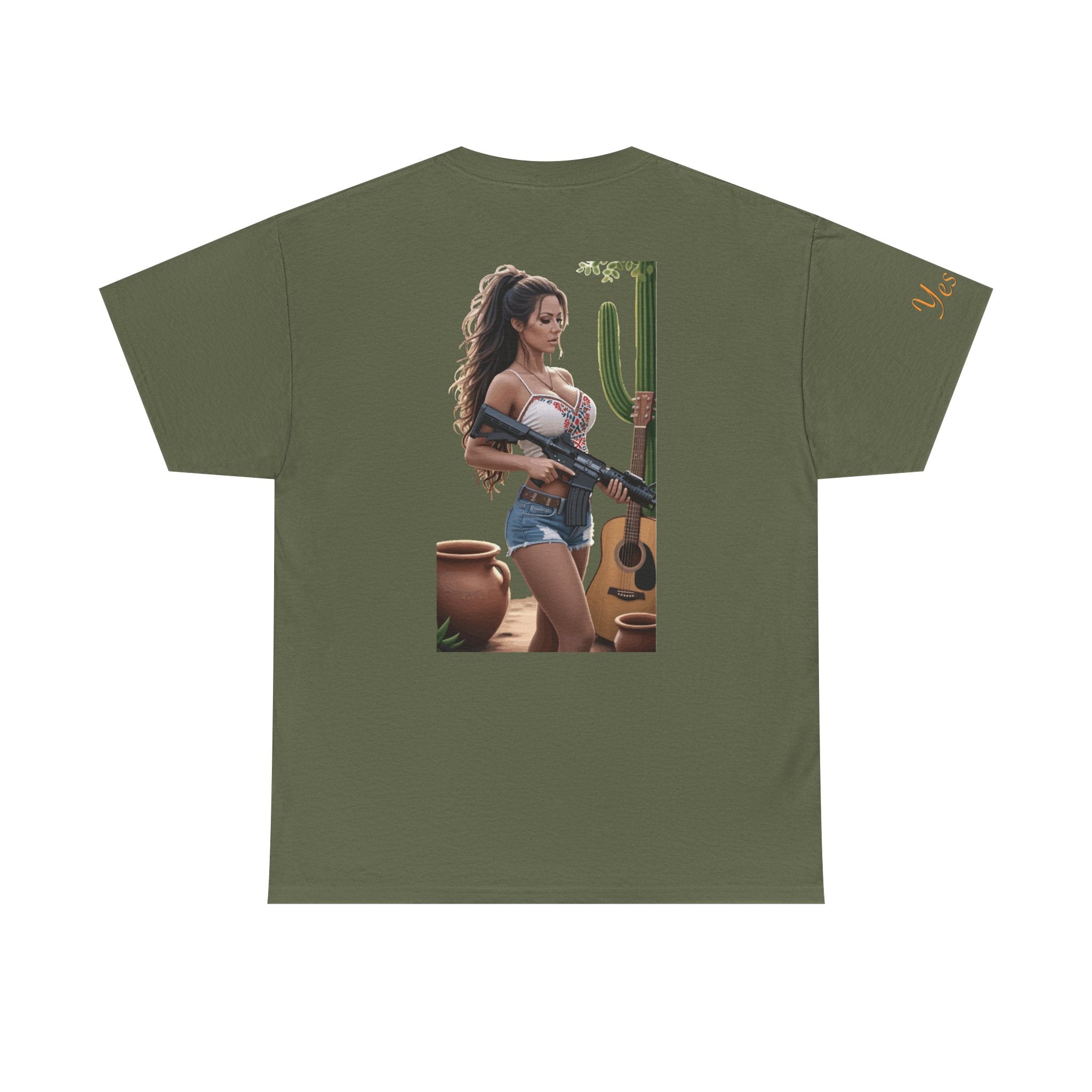 Nice Guitar-Yes Sir T-Shirt | Parental Advisory for the Bearded
