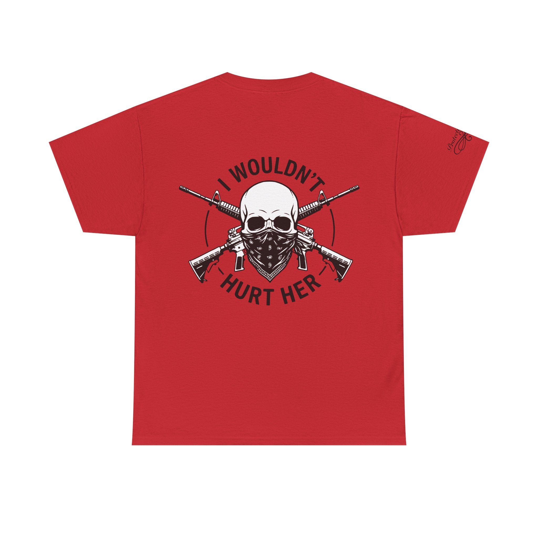 Protective Dad-Assault Rifle T-Shirt | Here’s Your Warning