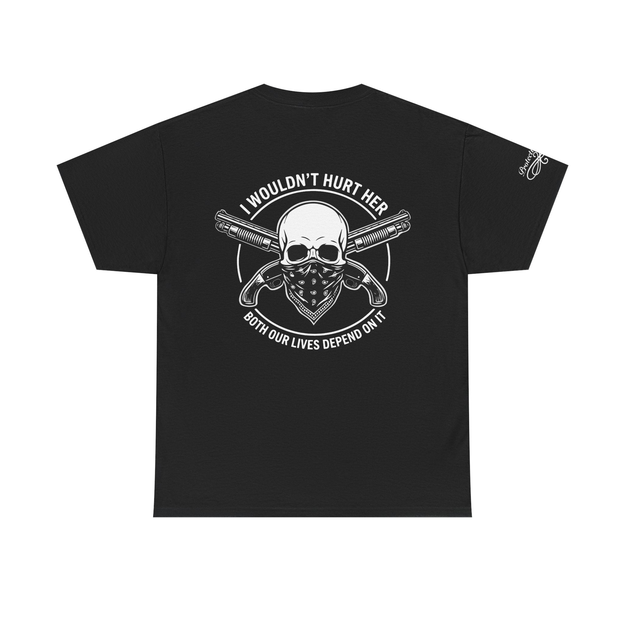 Protective Dad Sawed Off Shotguns T-Shirt | Here’s Your Warning