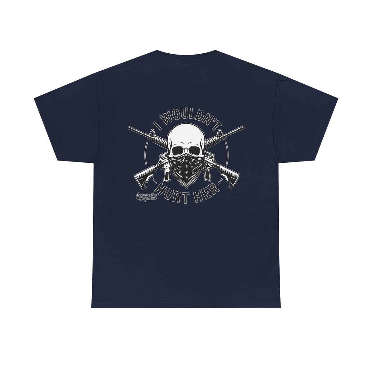 Protective Dad Assault Rifles T-Shirt | Here’s Your Warning