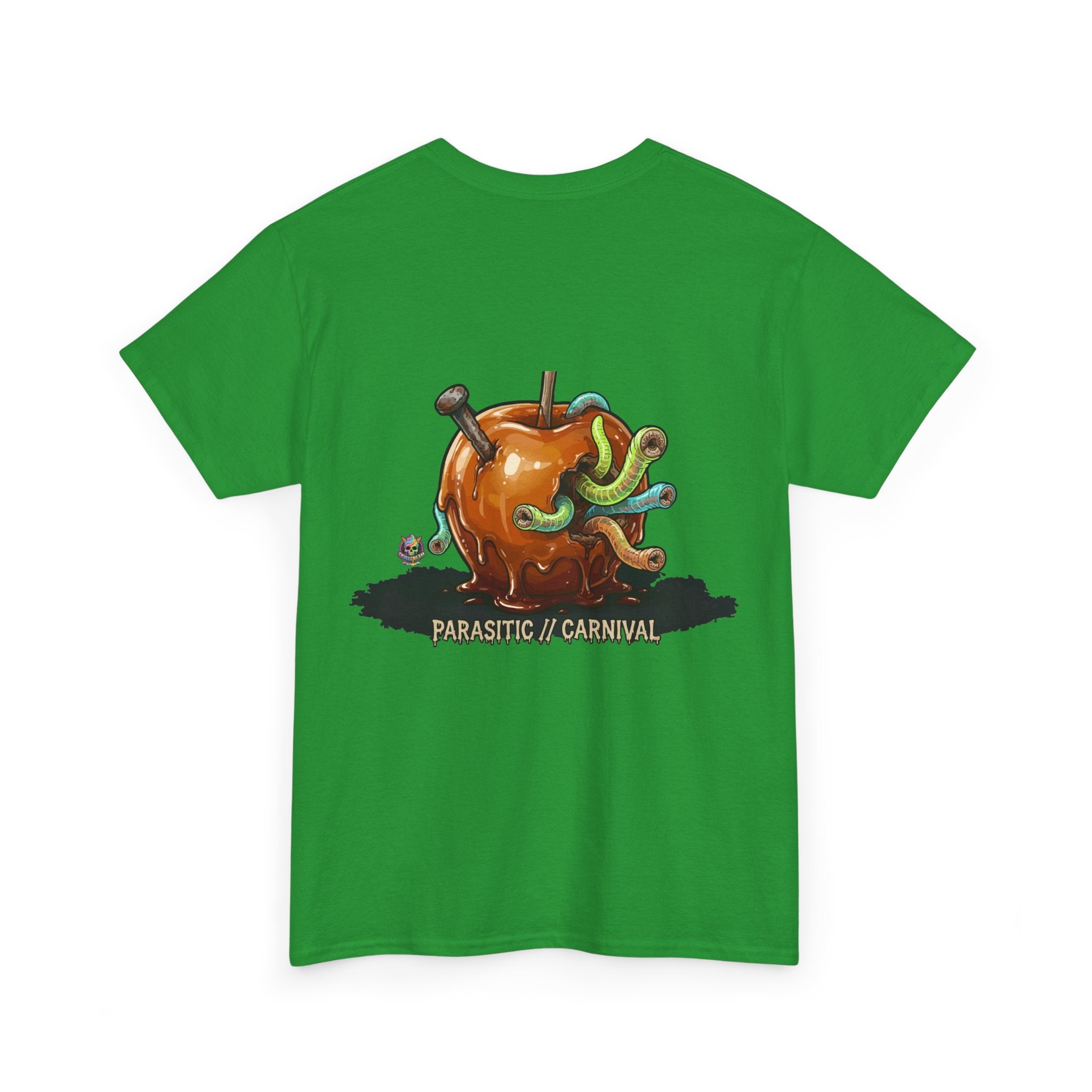 Skullcream Carnival Caramel Apple - Spooky Candy Apple Graphic T-Shirt